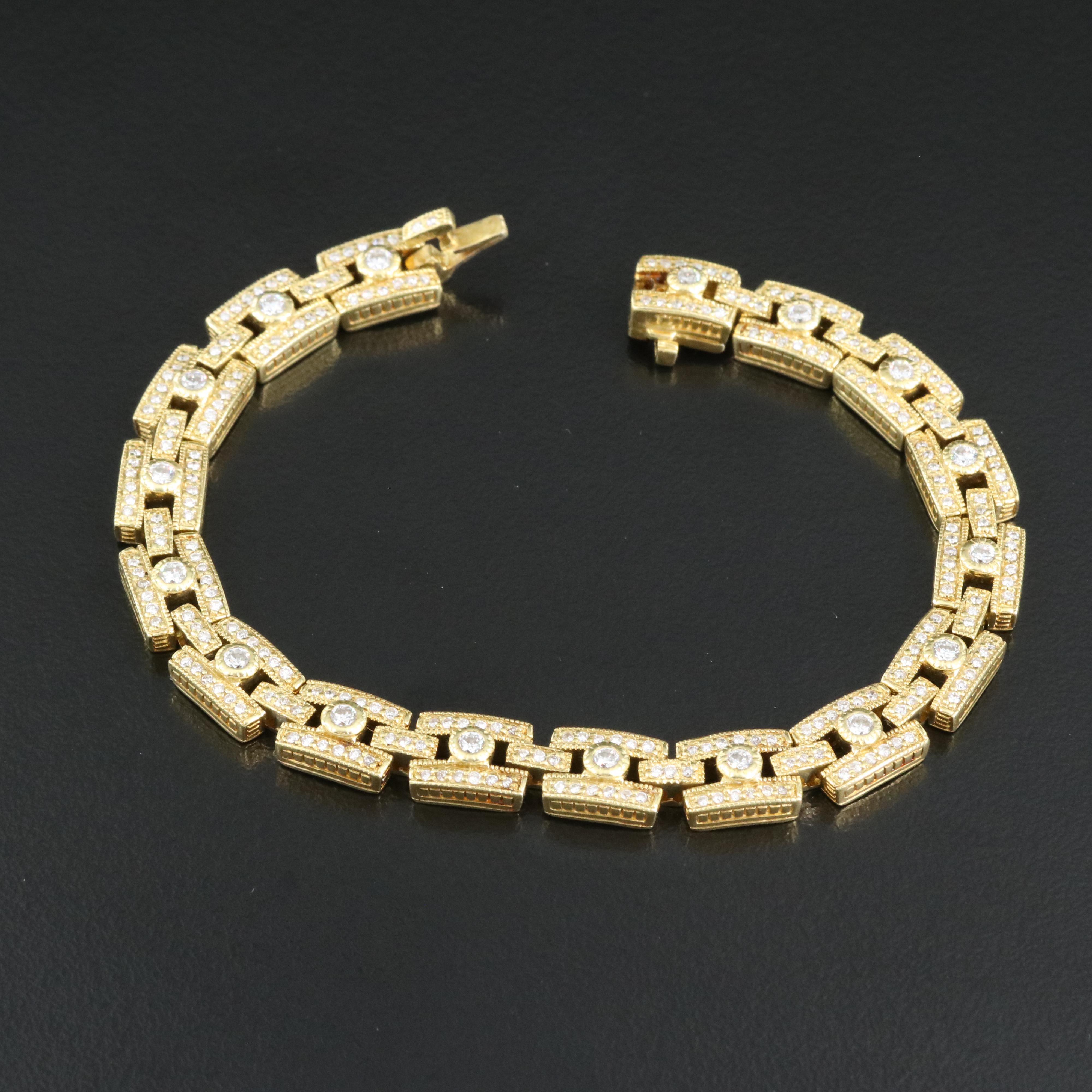Judith Ripka 18K 1.90 CTW Diamond Bracelet