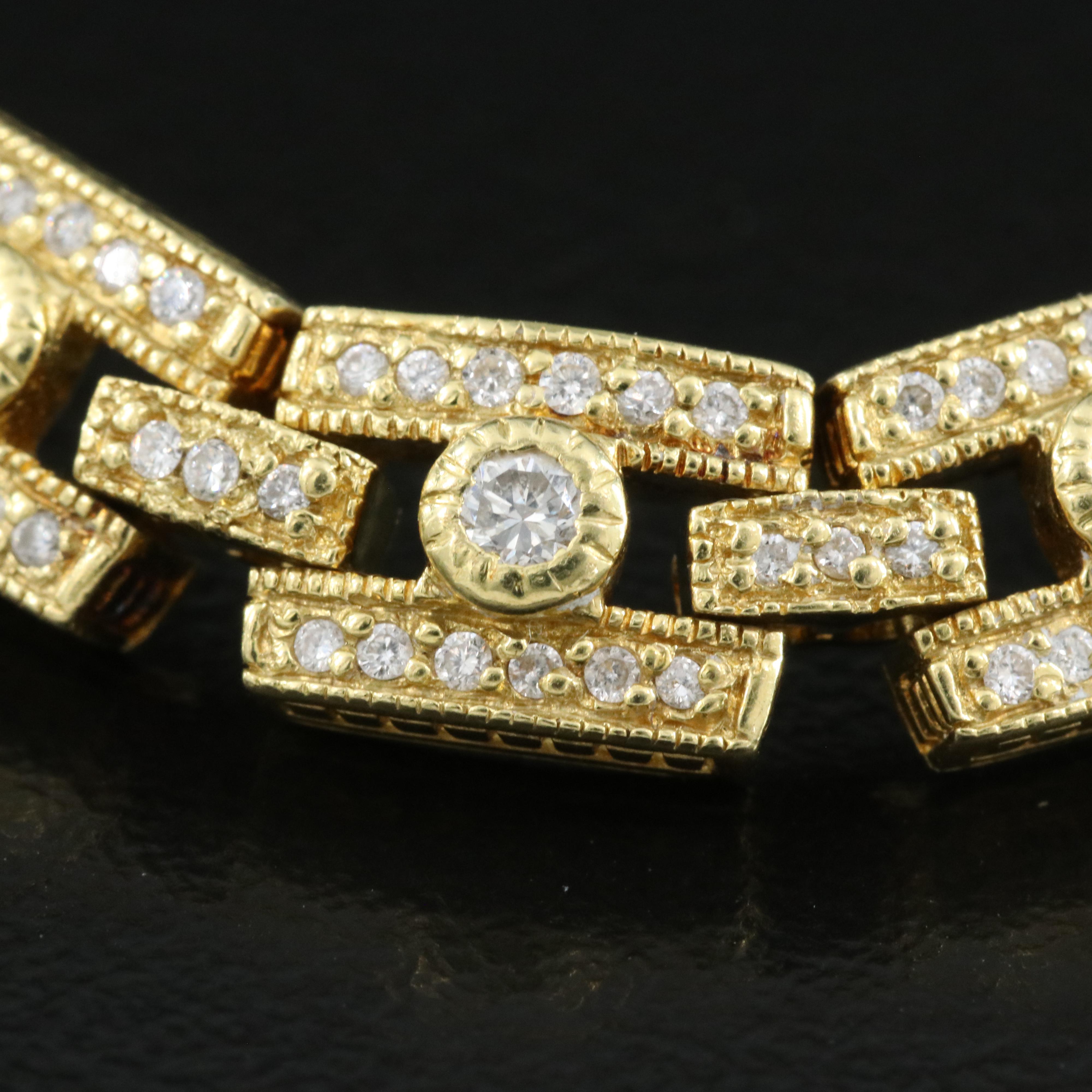 Judith Ripka 18K 1.90 CTW Diamond Bracelet