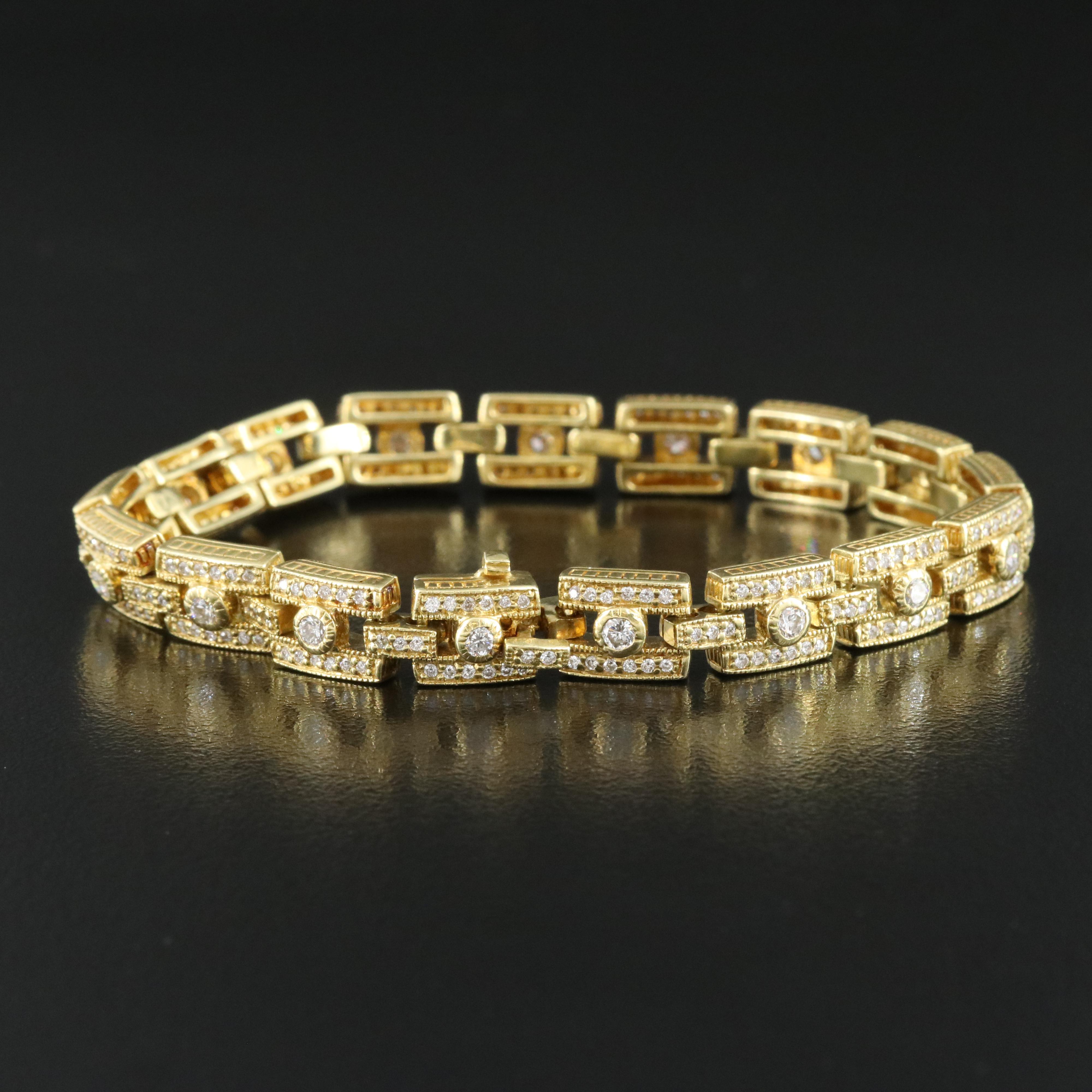 Judith Ripka 18K 1.90 CTW Diamond Bracelet