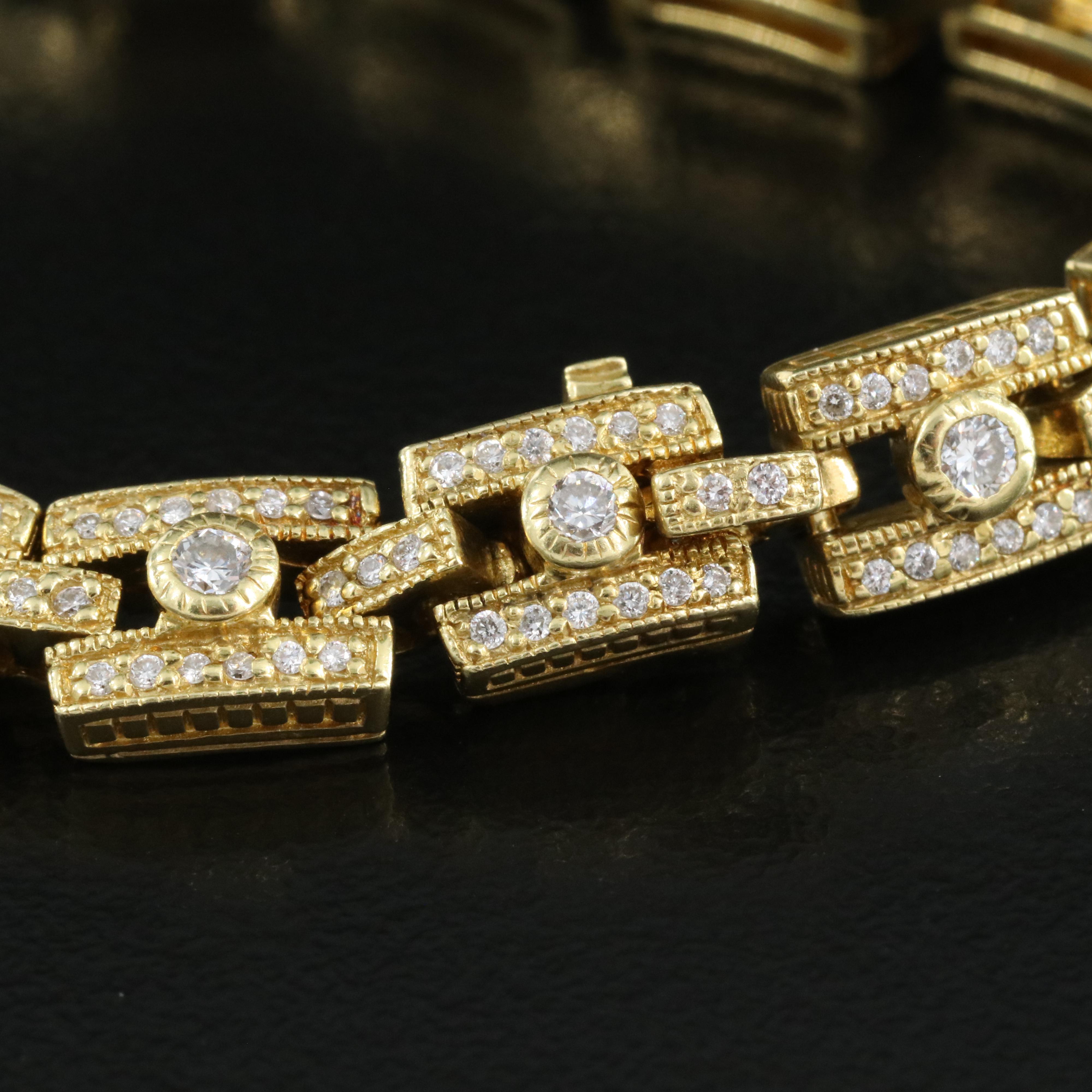 Judith Ripka 18K 1.90 CTW Diamond Bracelet