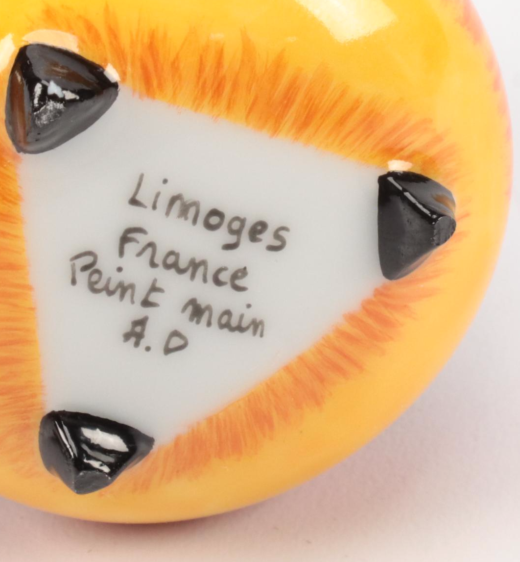 Chinese Cloisonné Frog with Limoges and Other Boxes and Figurines