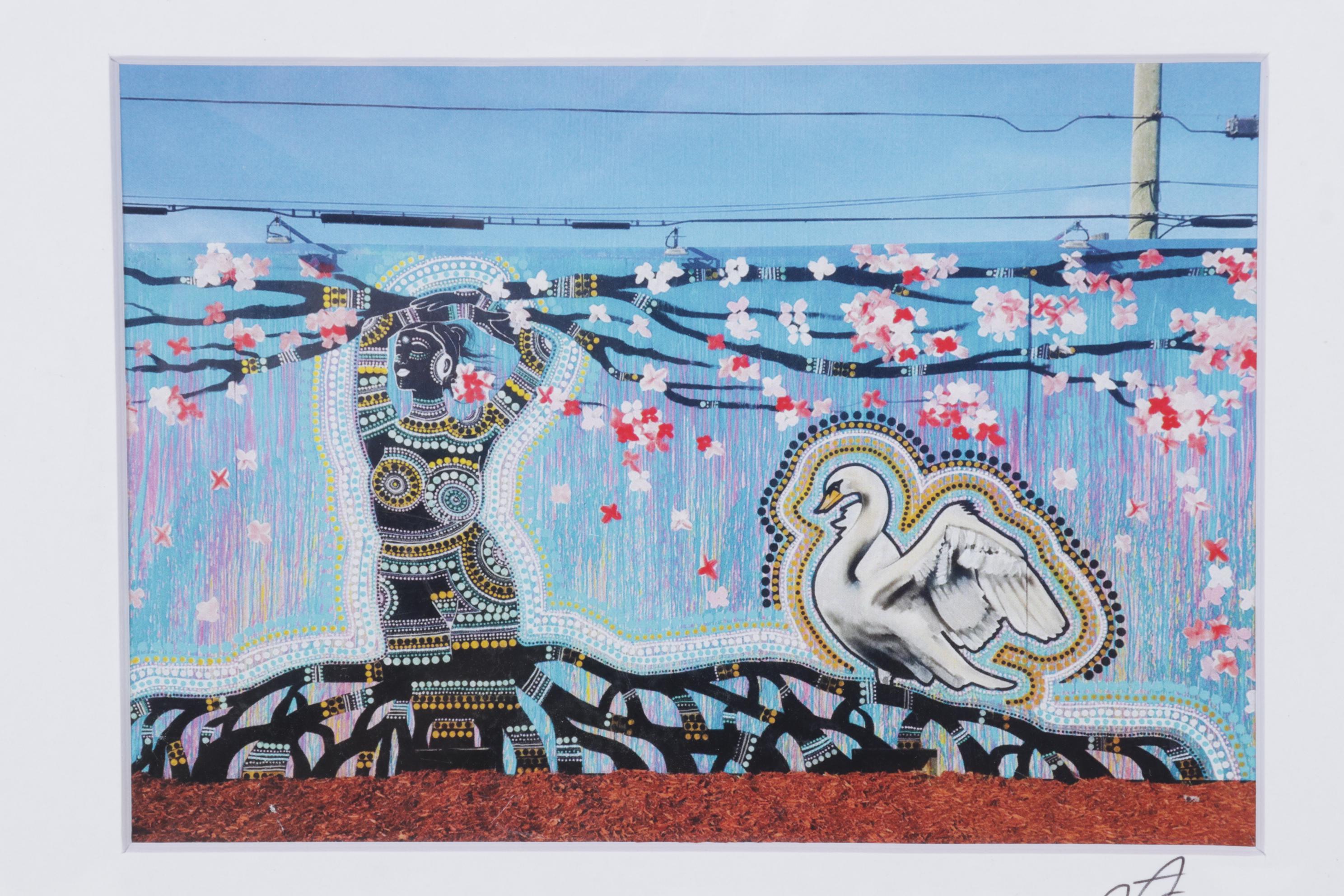 El Chan Guri Offset Lithographs of Street Art Murals, 2021