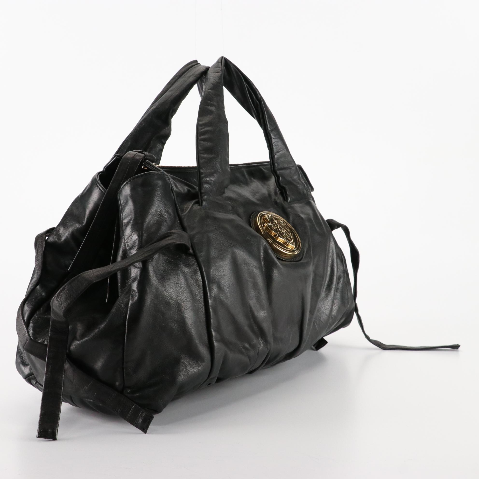 Gucci Hysteria Satchel in Black Leather