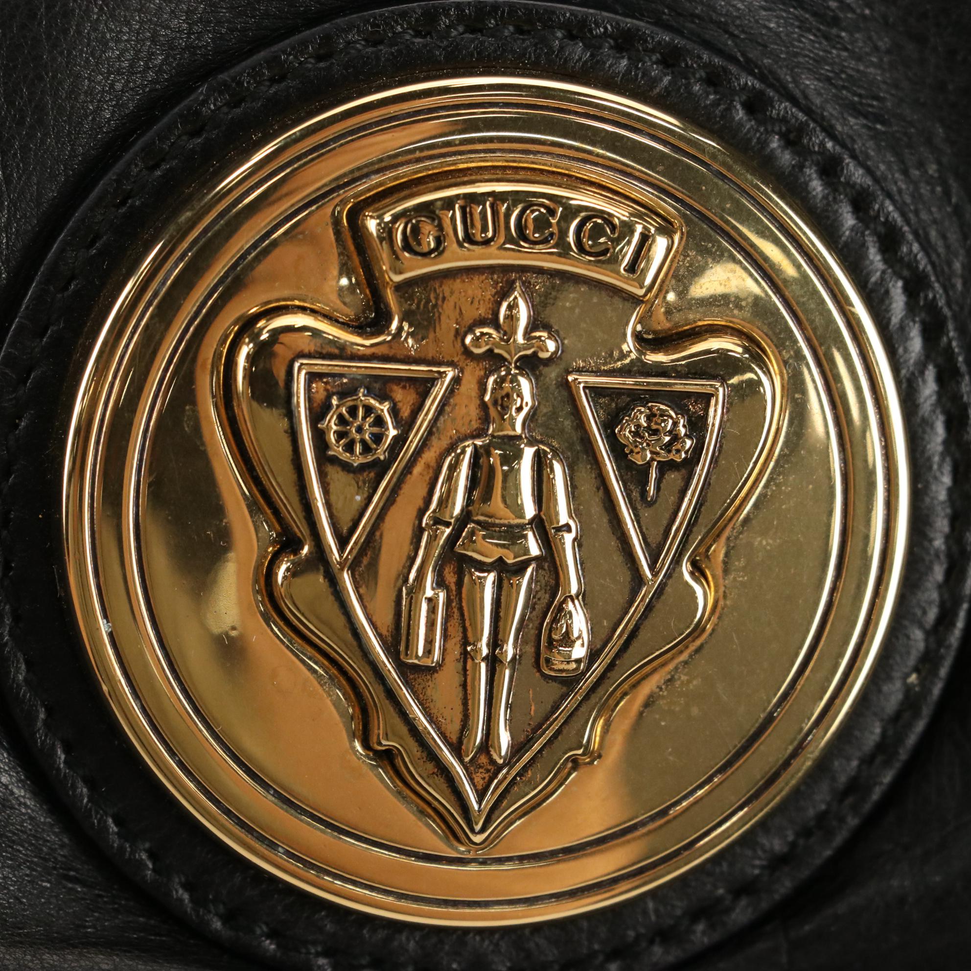 Gucci Hysteria Satchel in Black Leather