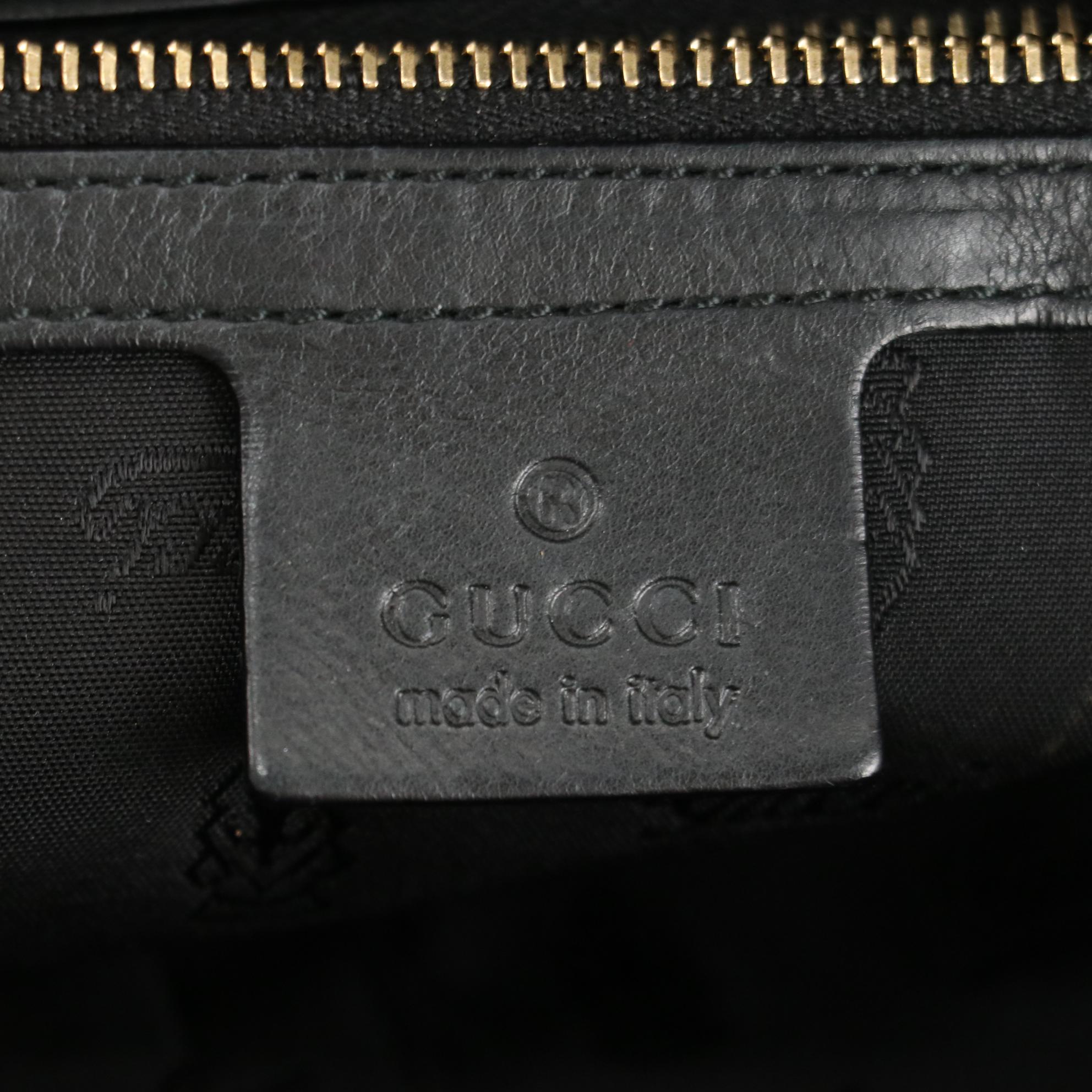 Gucci Hysteria Satchel in Black Leather