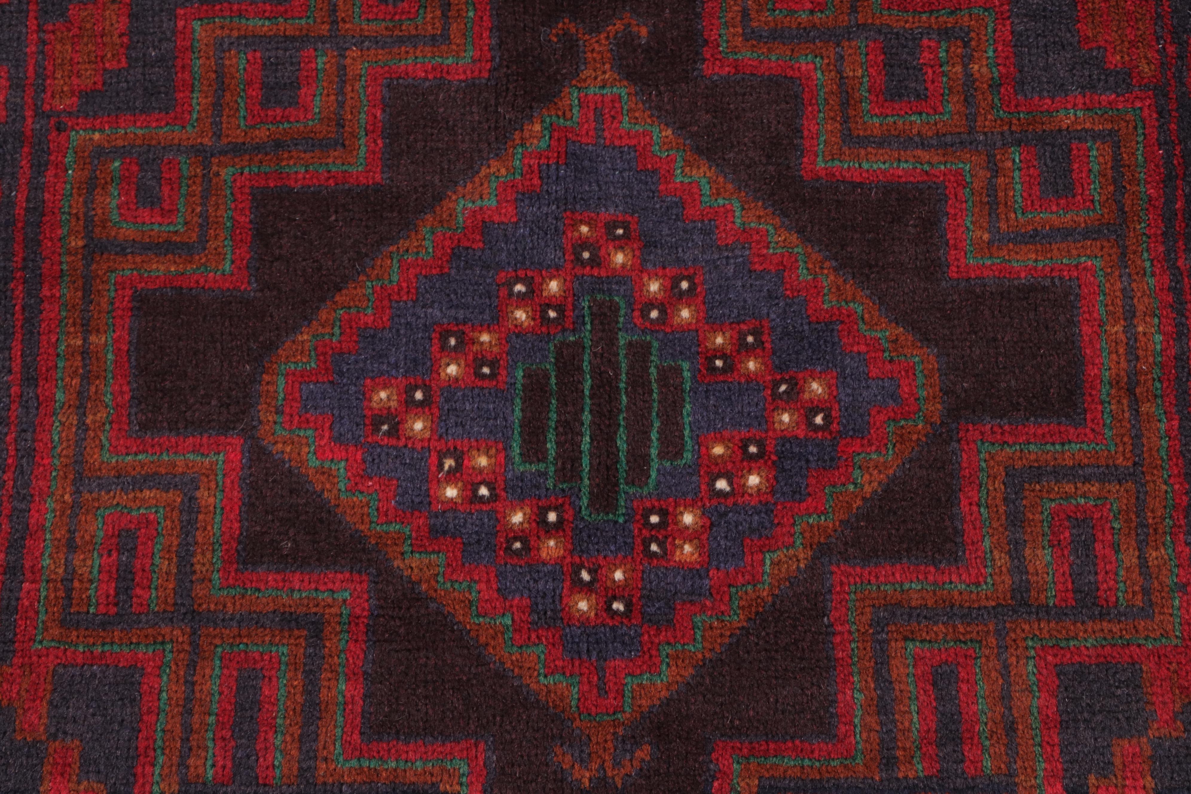2'9 x 4'5 Hand-Knotted Afghan Teimani Accent Rug