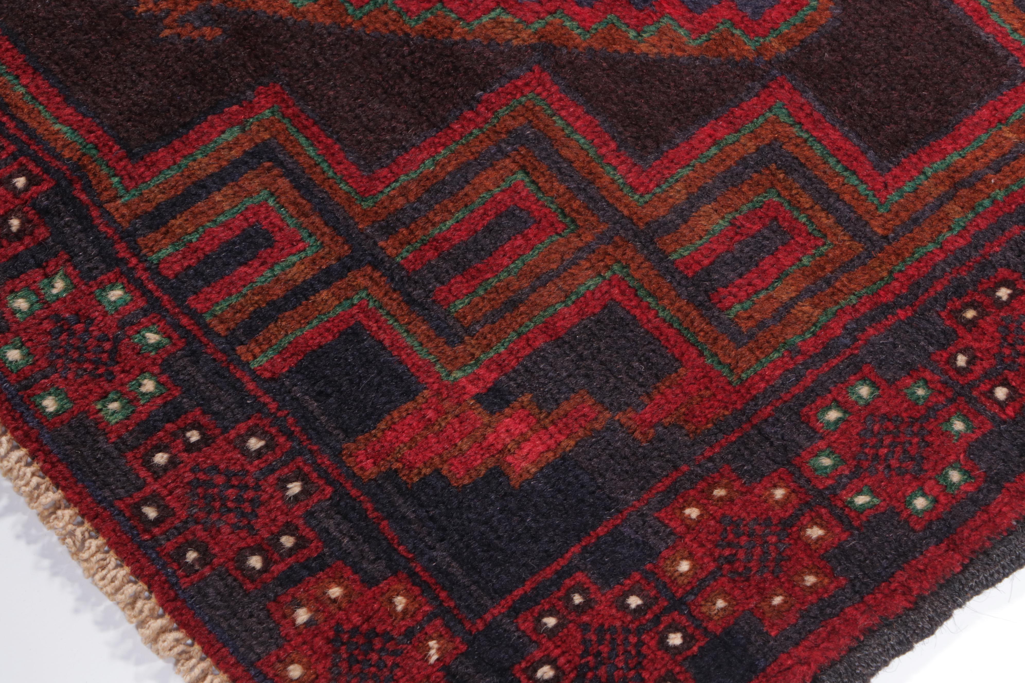 2'9 x 4'5 Hand-Knotted Afghan Teimani Accent Rug