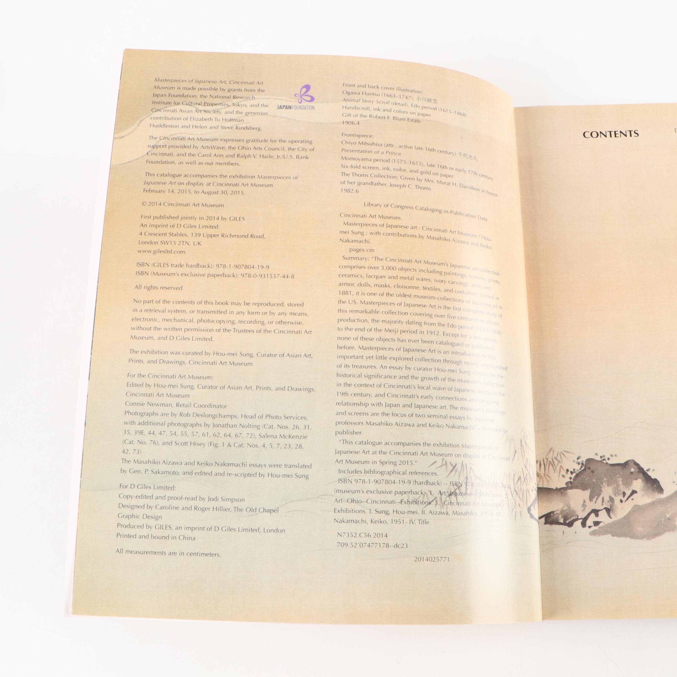 Signed "Masterpieces of Japanese Art" by Hou-mei Sung and More with Fans