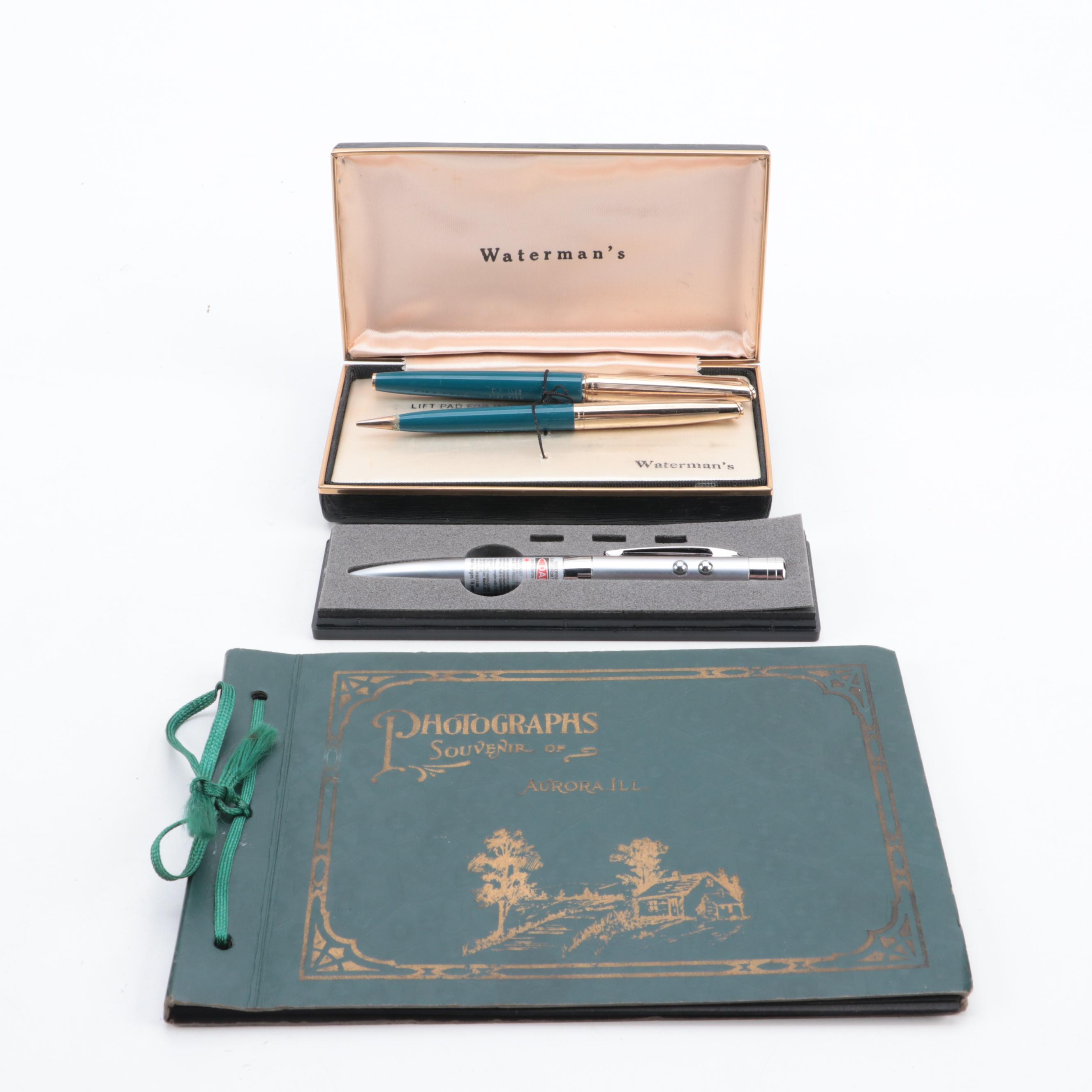 Waterman with Other Pens, Mechanical Pencil and Souvenir Album