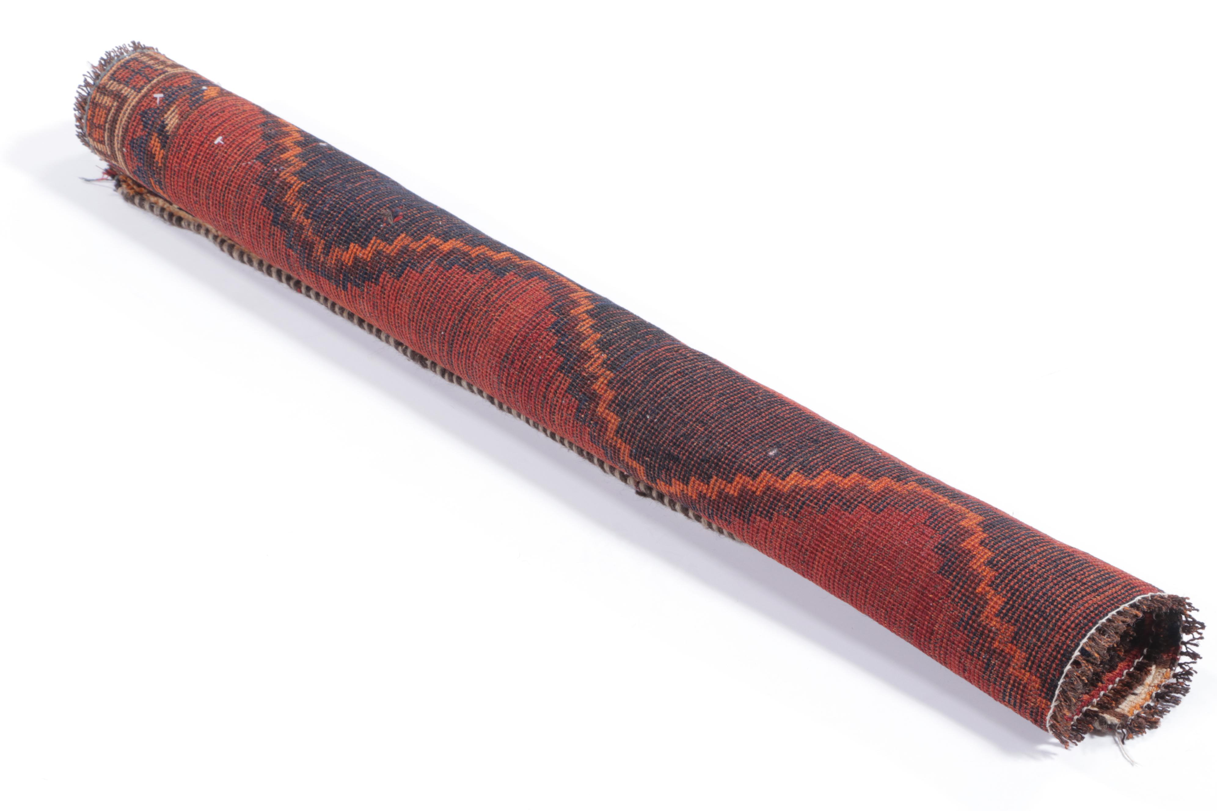 4'6 x 3'4 Hand-Knotted Persian Yalameh Accent Rug