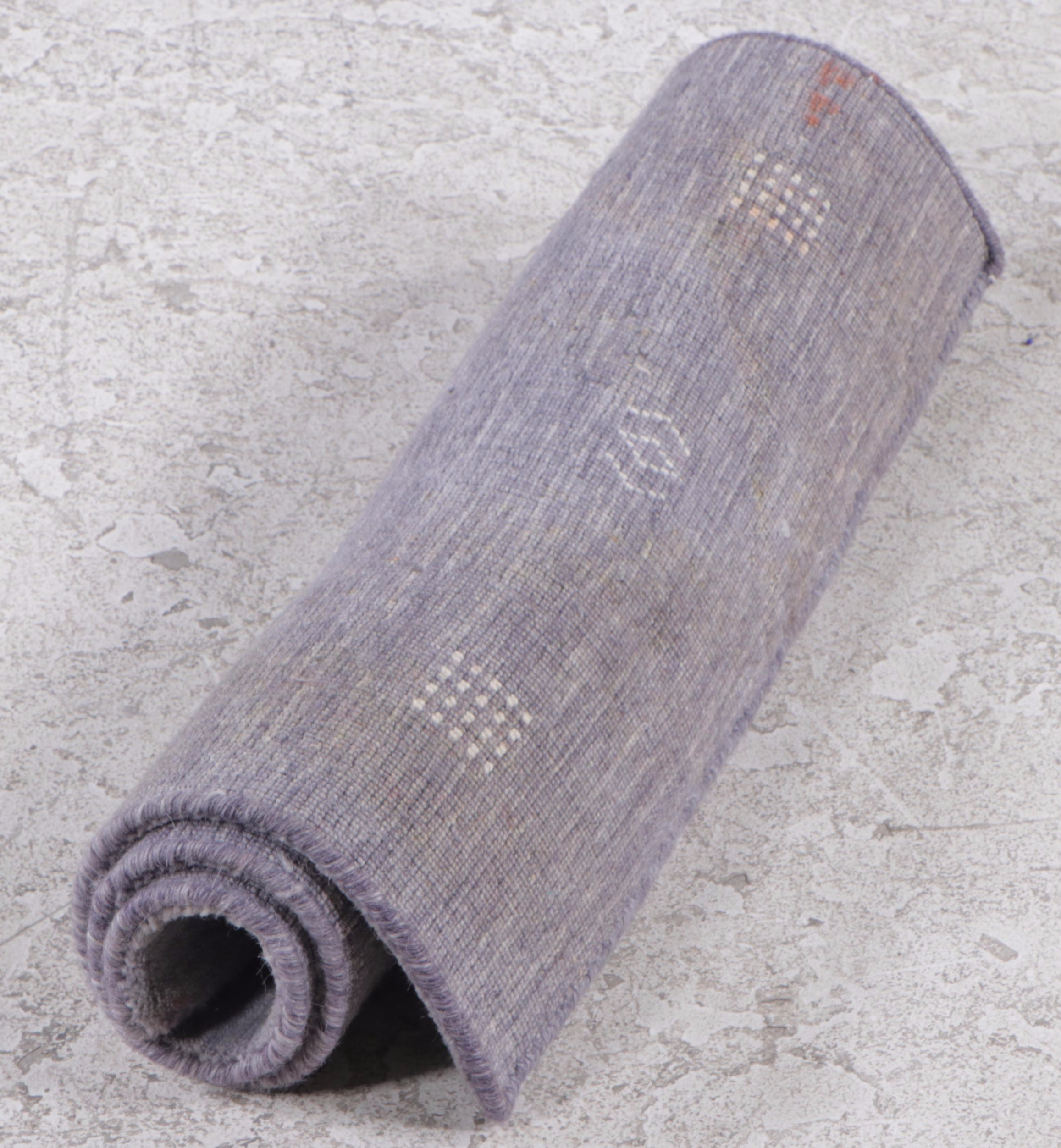 2' x 3' Hand-Knotted Indo-Persian Gabbeh Accent Rug