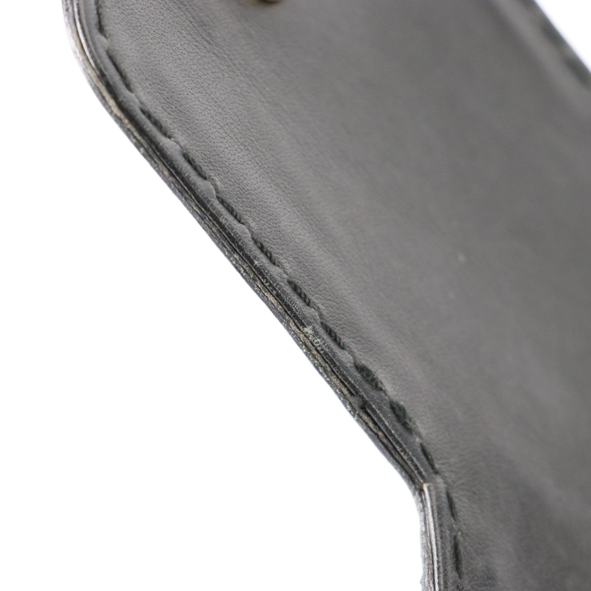 Gucci Queen Large Bow Buckle Satchel in Black Leather