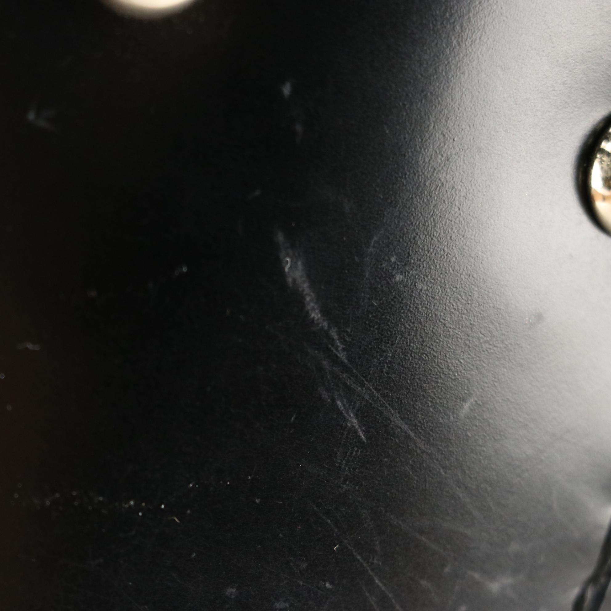 Gucci Queen Large Bow Buckle Satchel in Black Leather