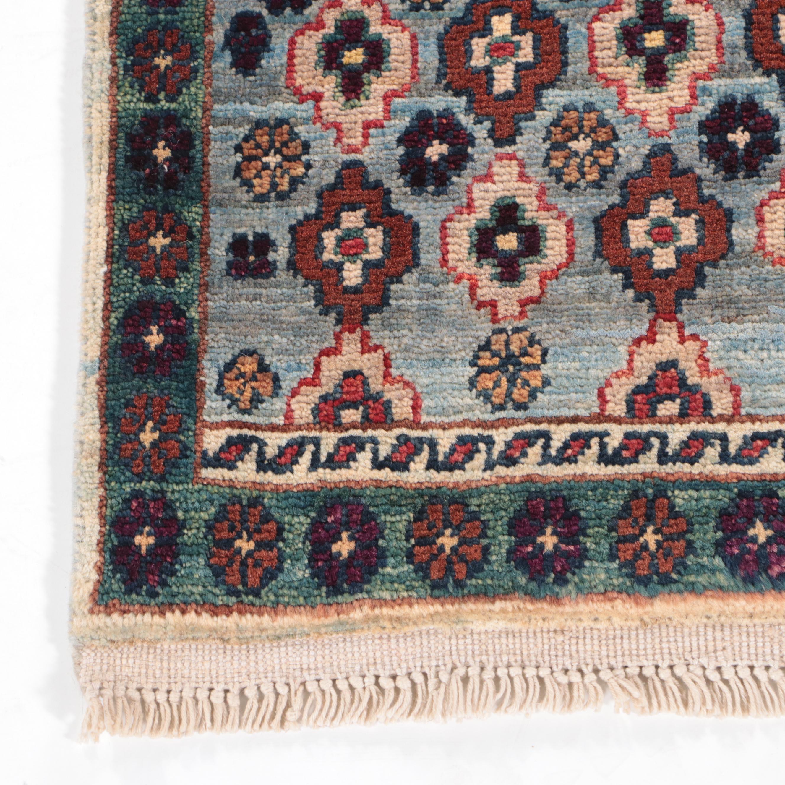 1'8 x 3'4 Hand-Knotted Afghan Baluch Accent Rug