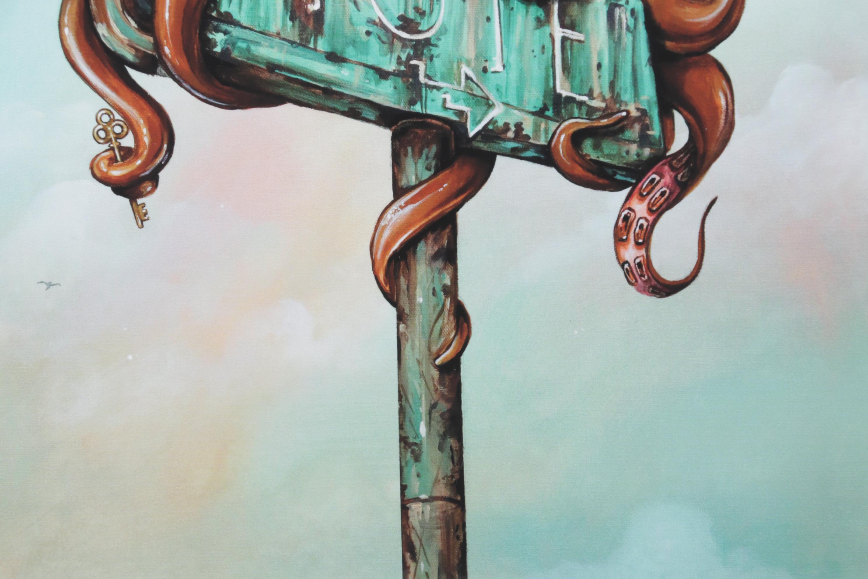 Patrick Mayes Giclées of Octopi on Motel Signs, 21st Century