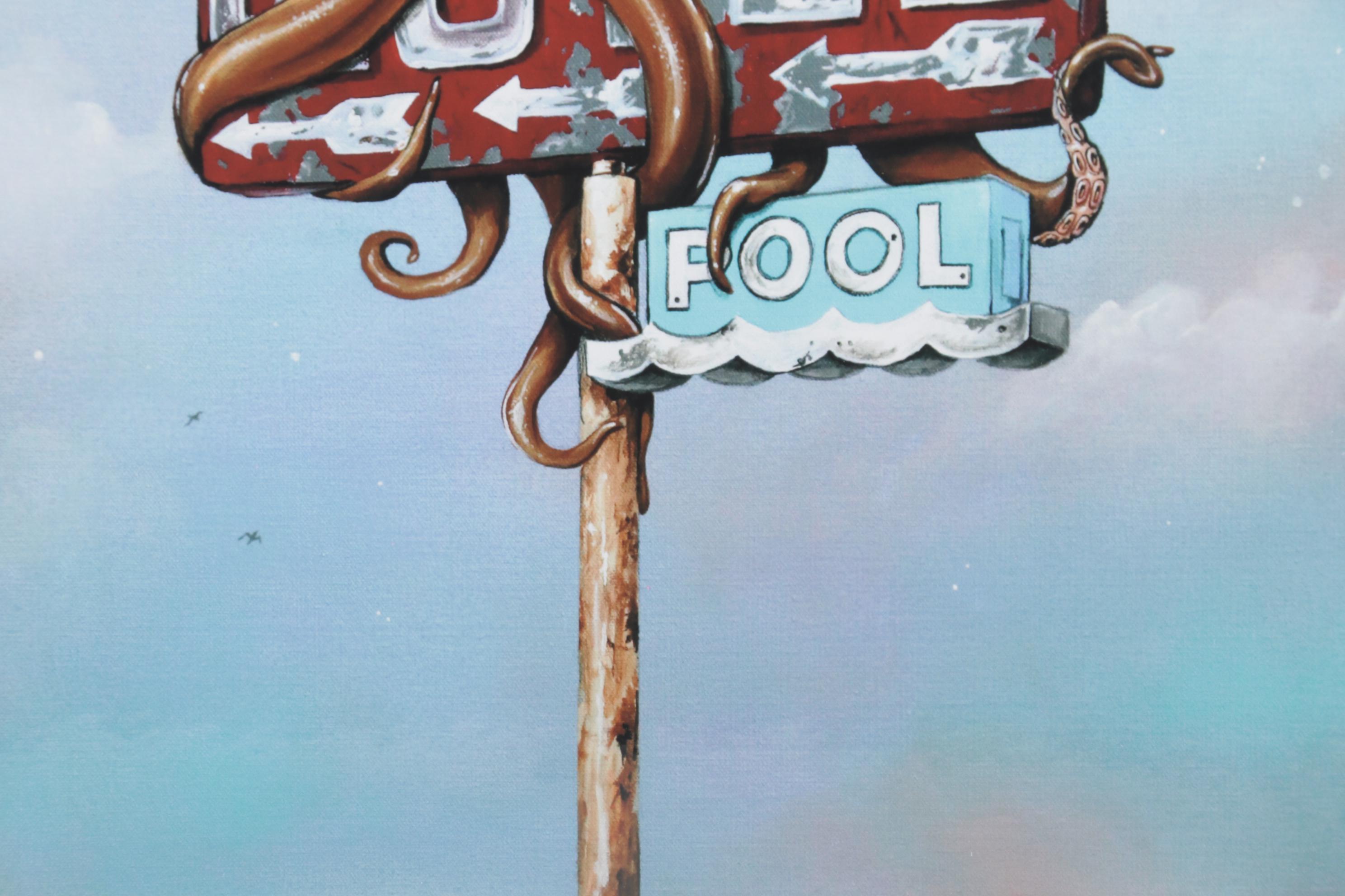 Patrick Mayes Giclées of Octopi on Motel Signs, 21st Century
