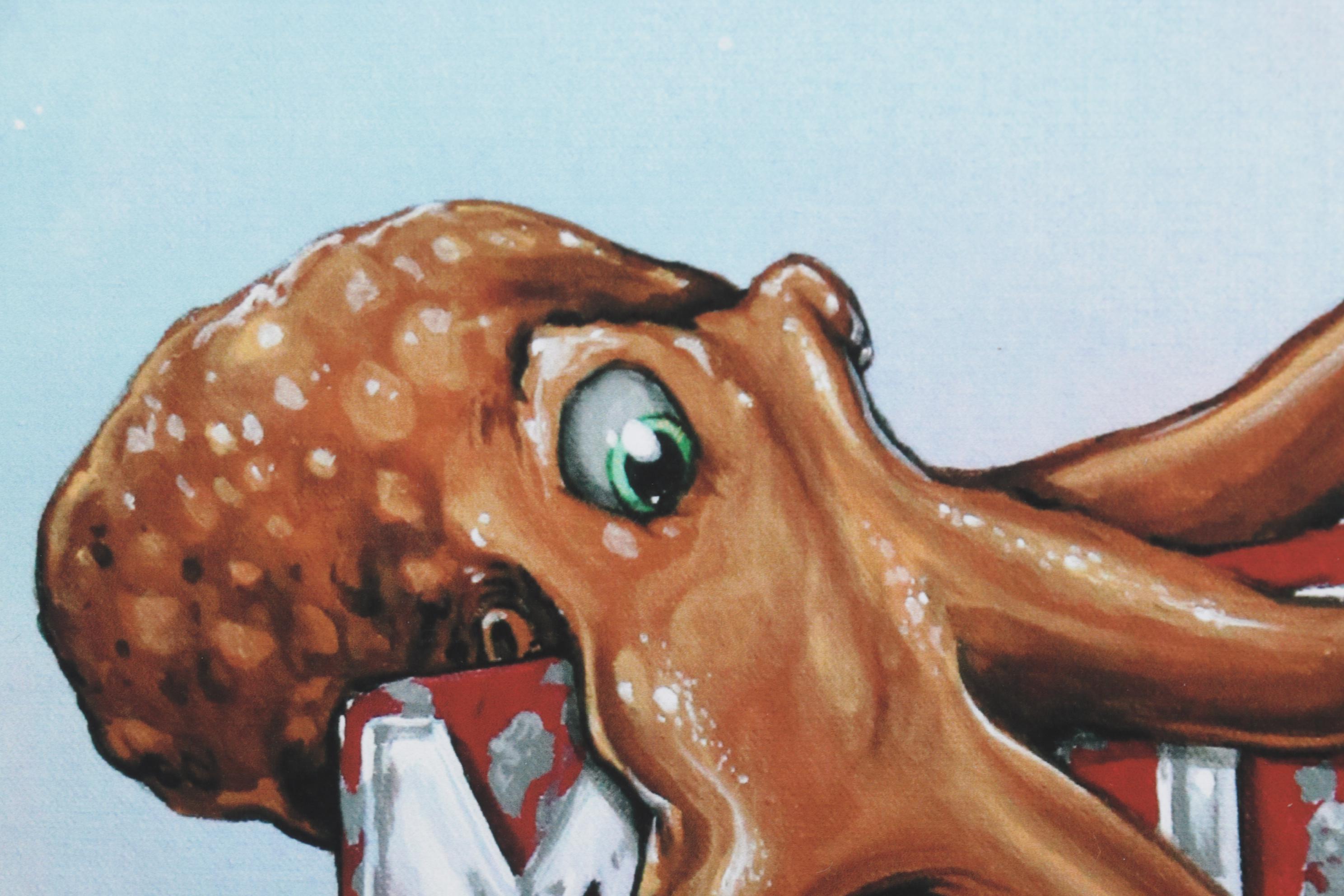 Patrick Mayes Giclées of Octopi on Motel Signs, 21st Century