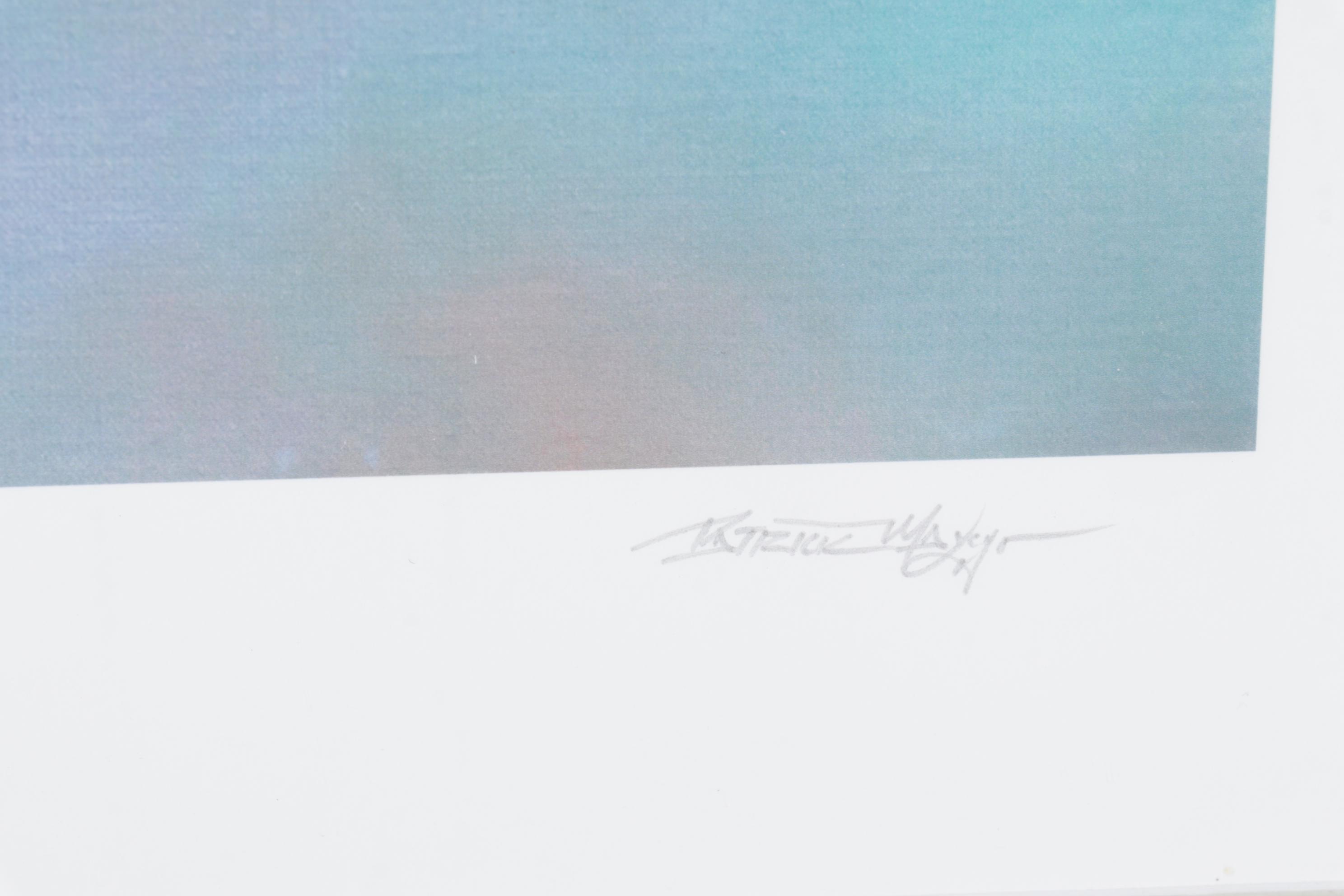 Patrick Mayes Giclées of Octopi on Motel Signs, 21st Century