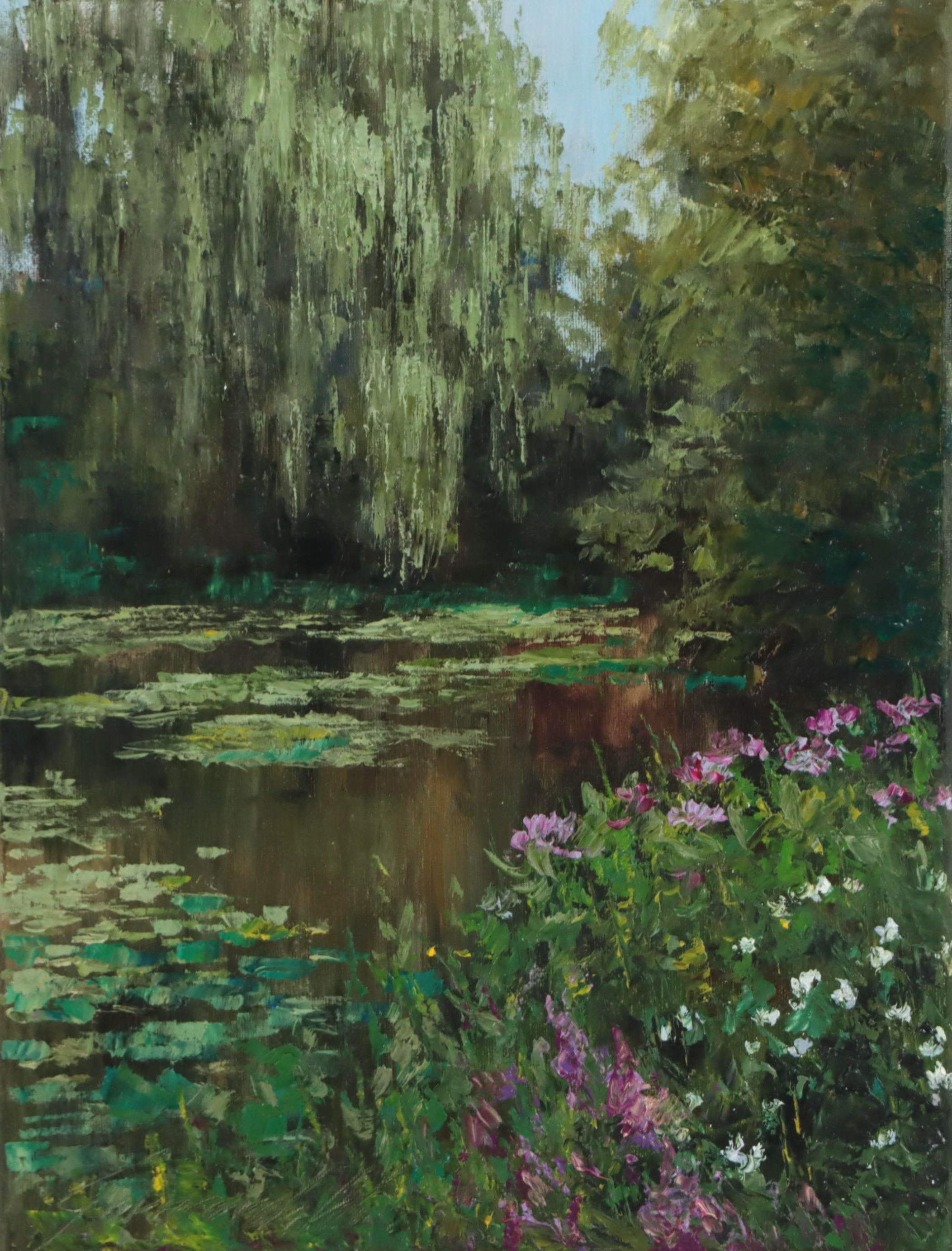 Garncarek Aleksander Oil Painting "Nad Stawem," 2022