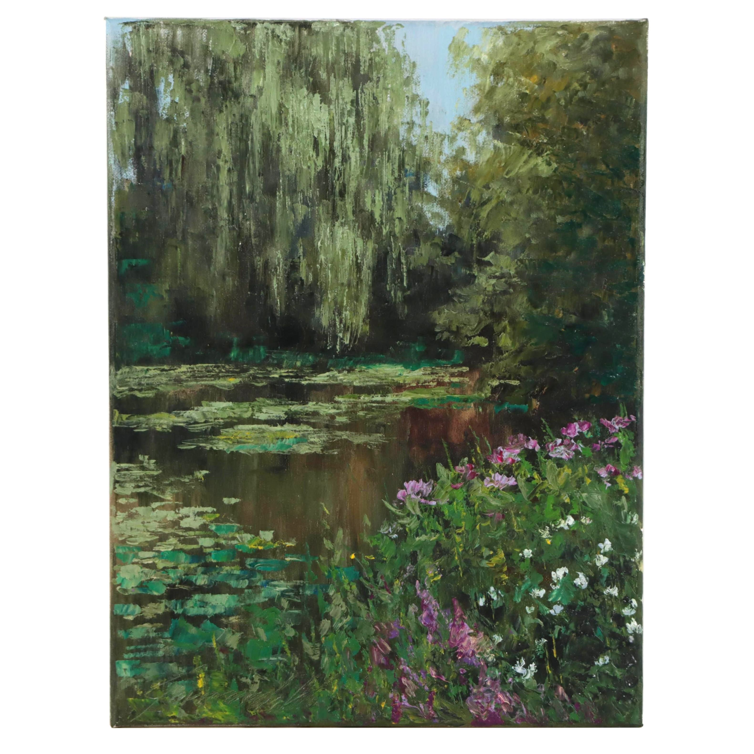 Garncarek Aleksander Oil Painting "Nad Stawem," 2022