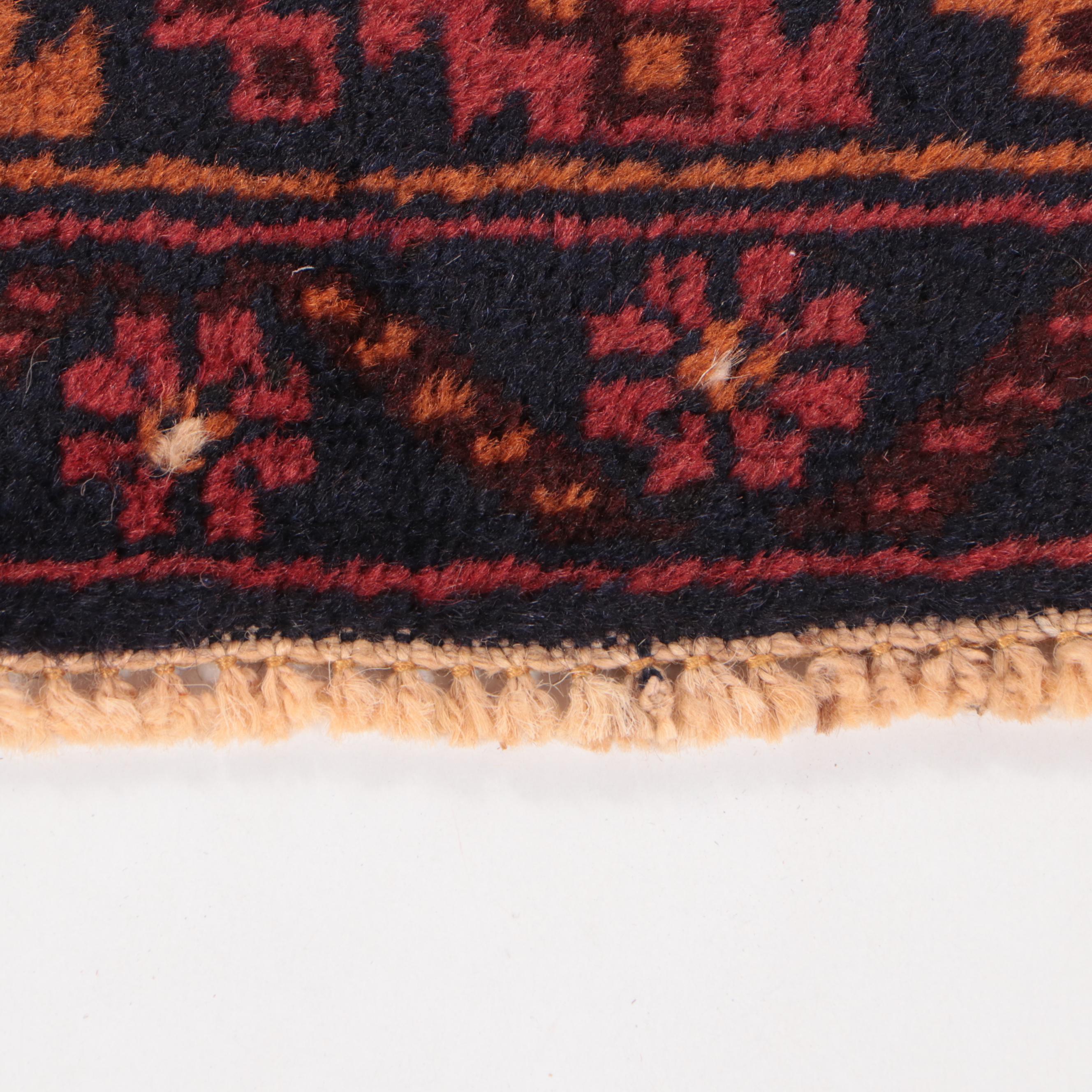 3'1 x 4'9 Hand-Knotted Afghan Baluch Accent Rug