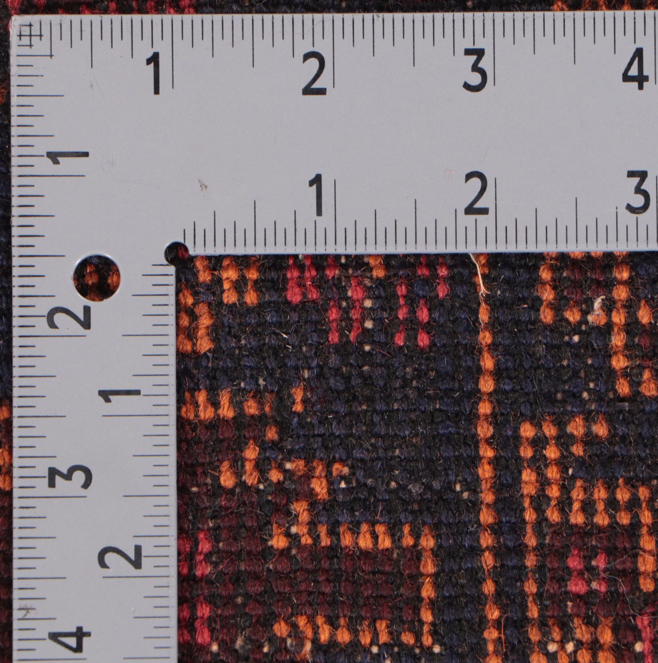 3'1 x 4'9 Hand-Knotted Afghan Baluch Accent Rug