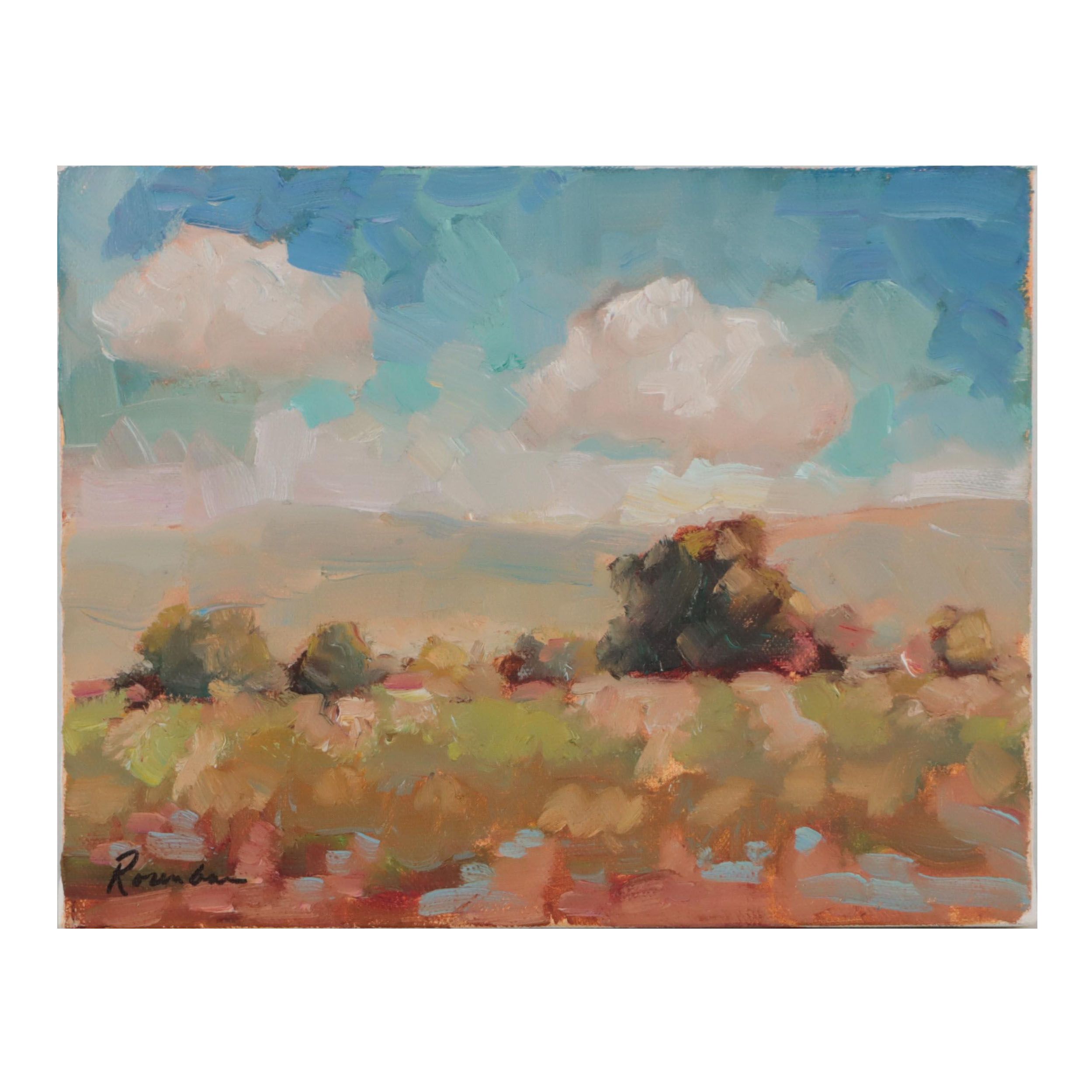 Sally Rosenbaum Landscape Oil Painting, 21st Century