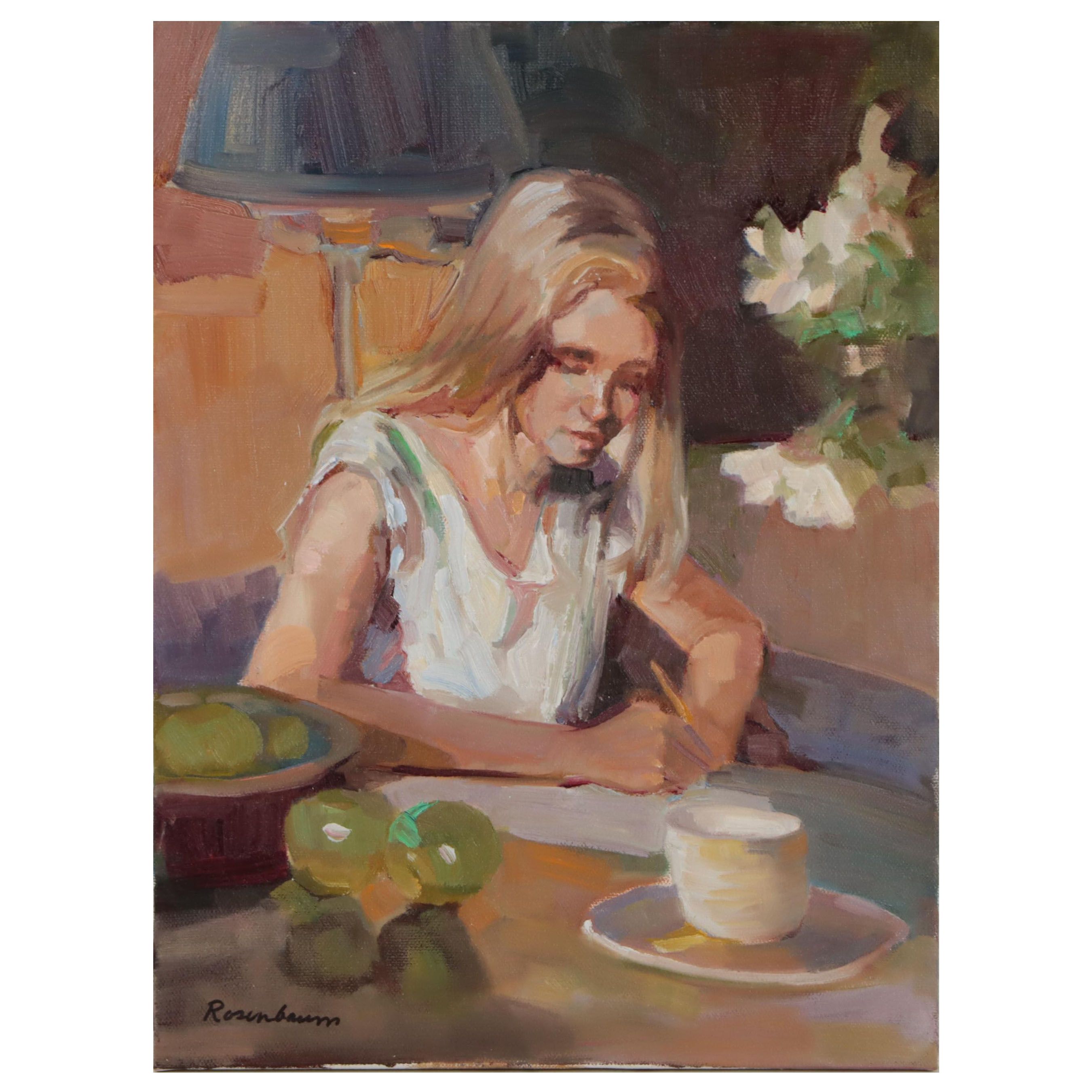 Sally Rosenbaum Figural Oil Painting, 21st Century