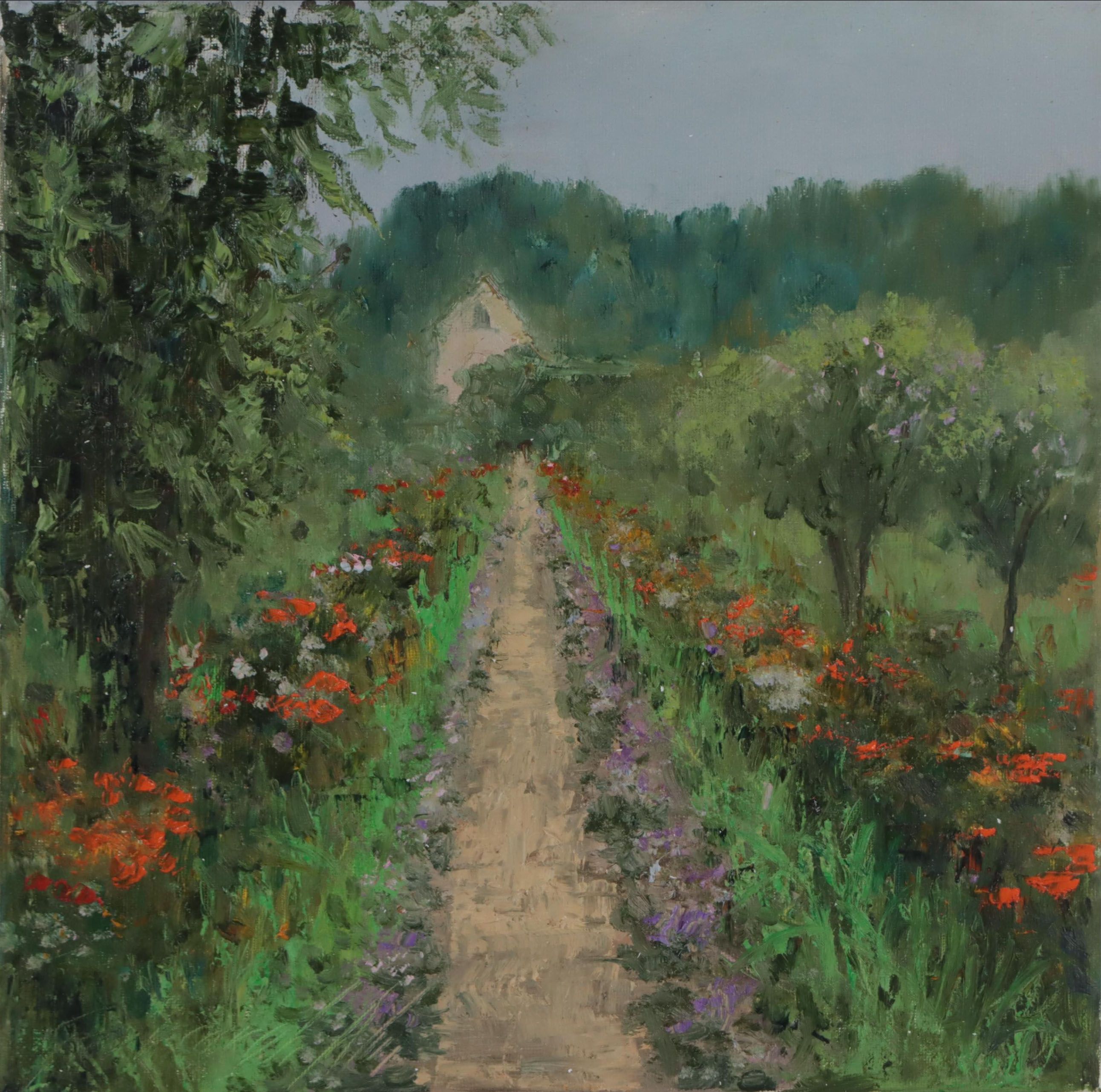 Garncarek Aleksander Oil Painting "Domek," 2023