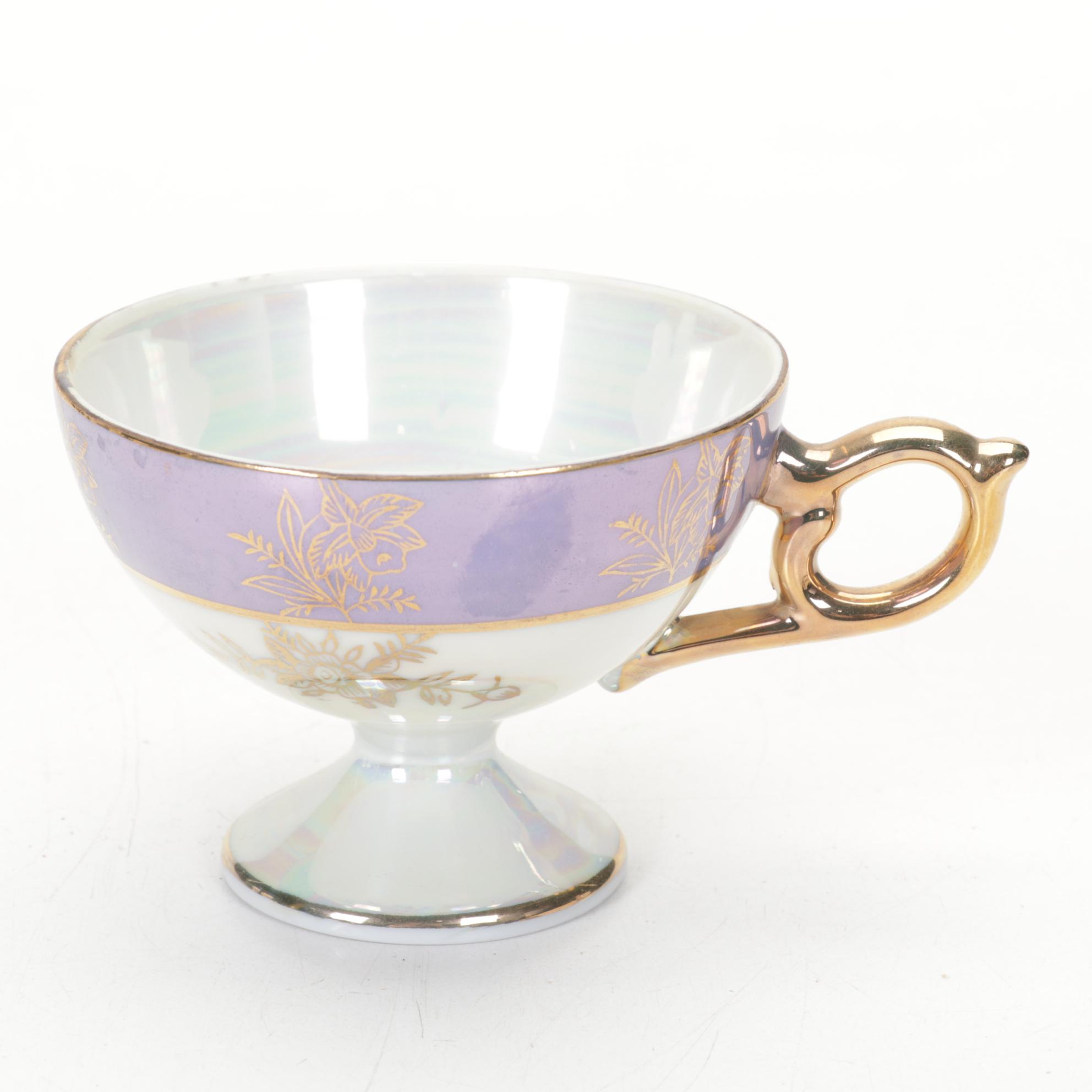 Royal Sealy China and Assorted Porcelain Teacup and Saucer Collection