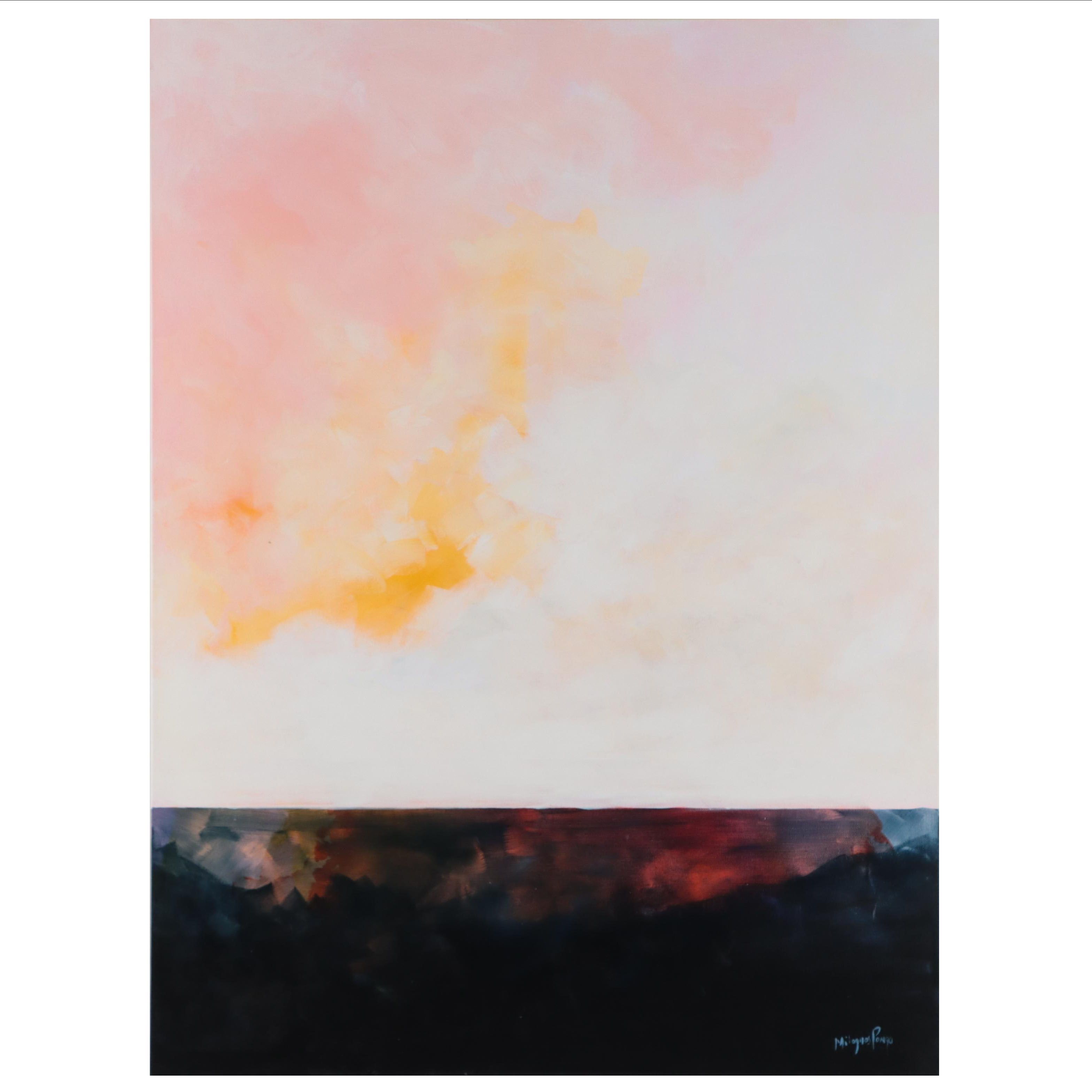 Milagros Pongo Oil Painting "Marina," 21st Century