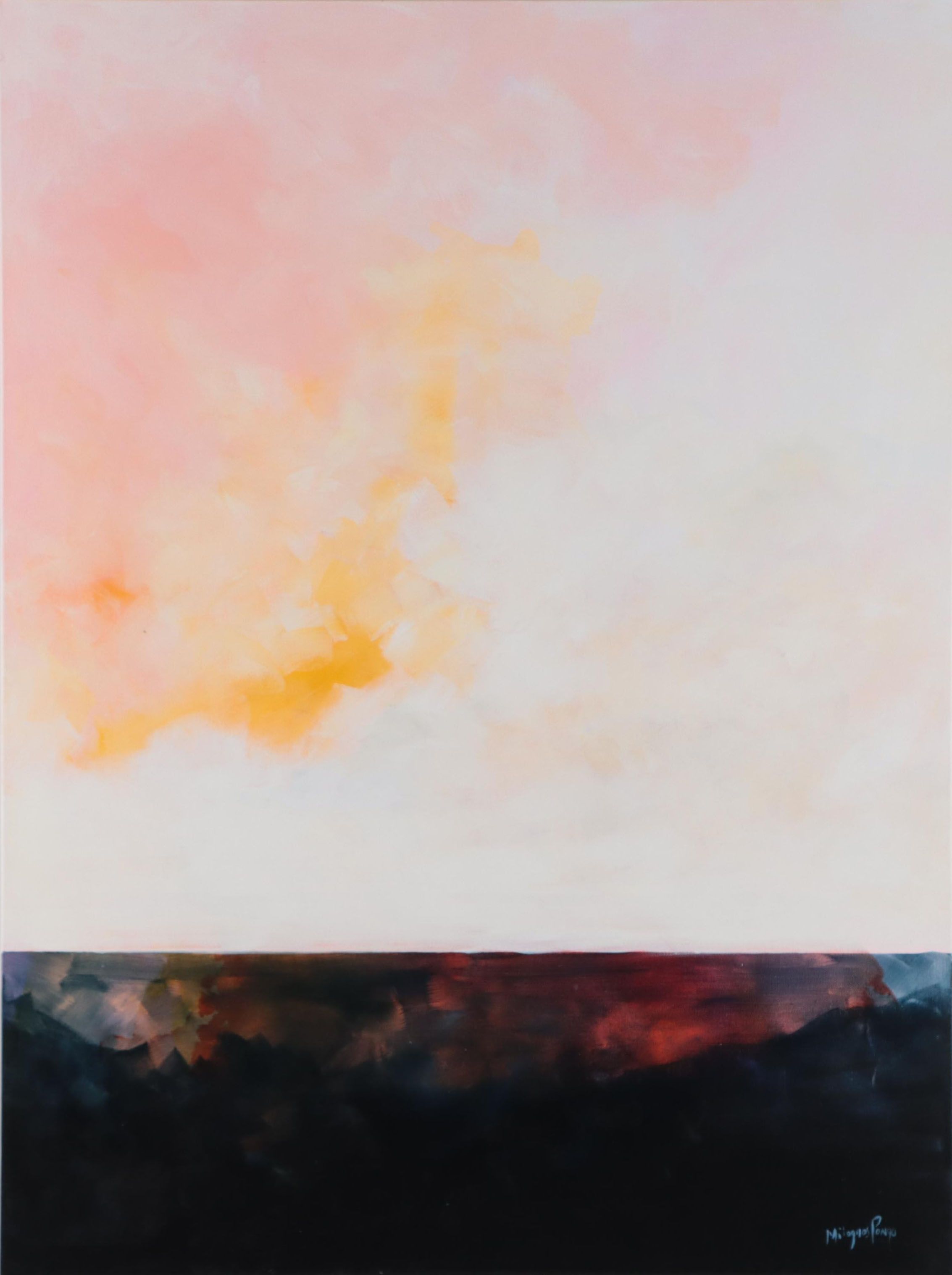 Milagros Pongo Oil Painting "Marina," 21st Century