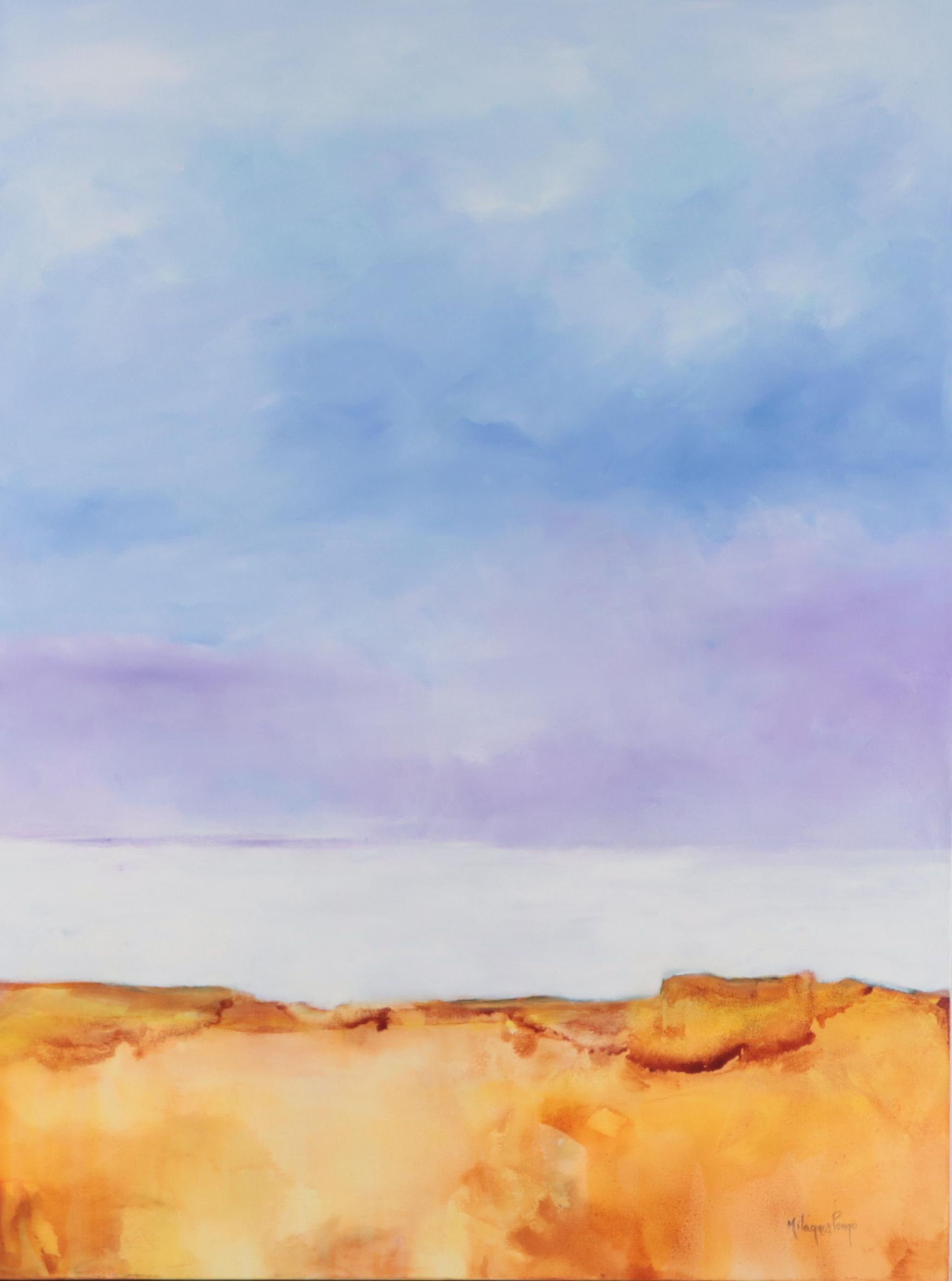 Milagros Pongo Oil Painting "From My Window," 21st Century