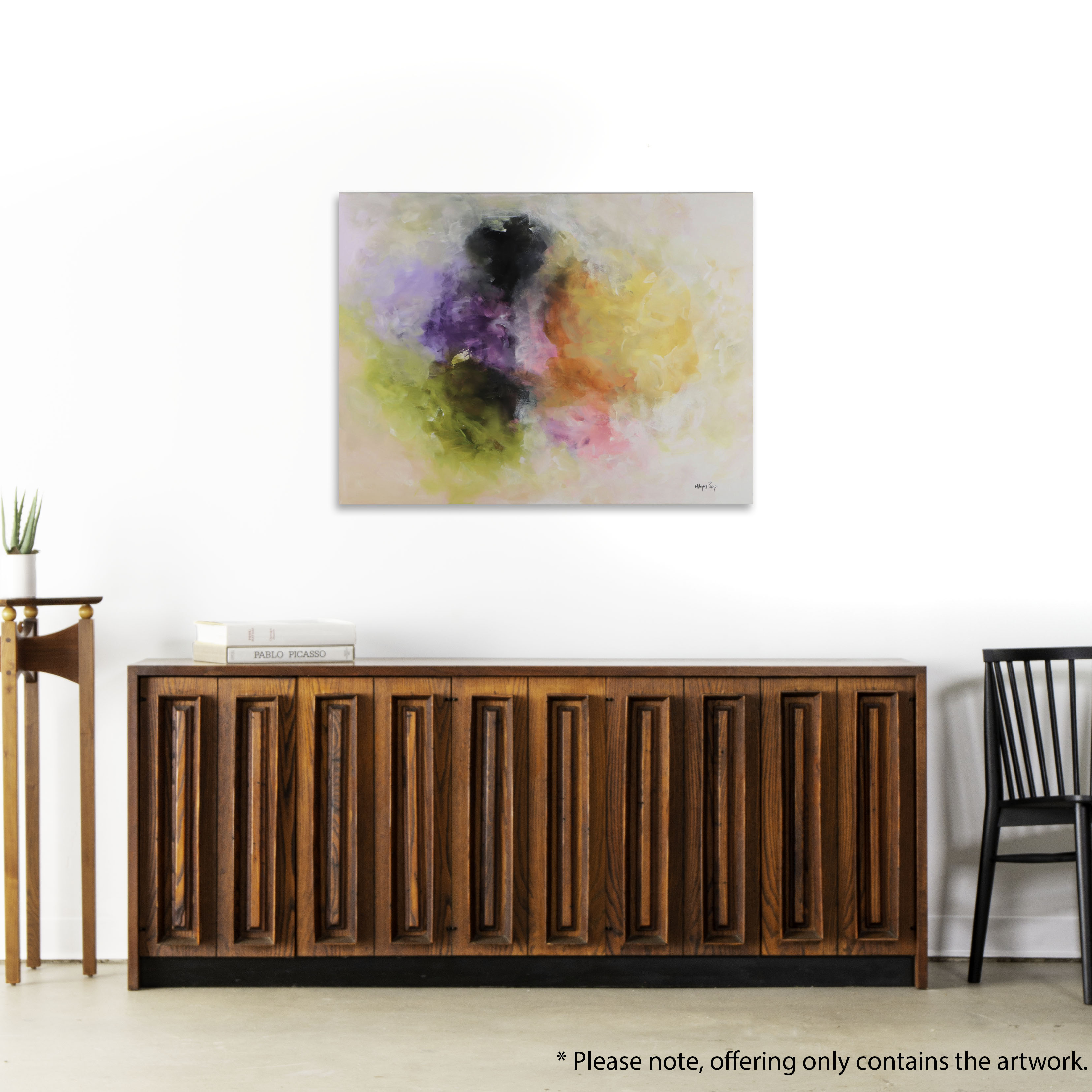 Milagros Pongo Mixed Media Painting "Evolución," 21st Century