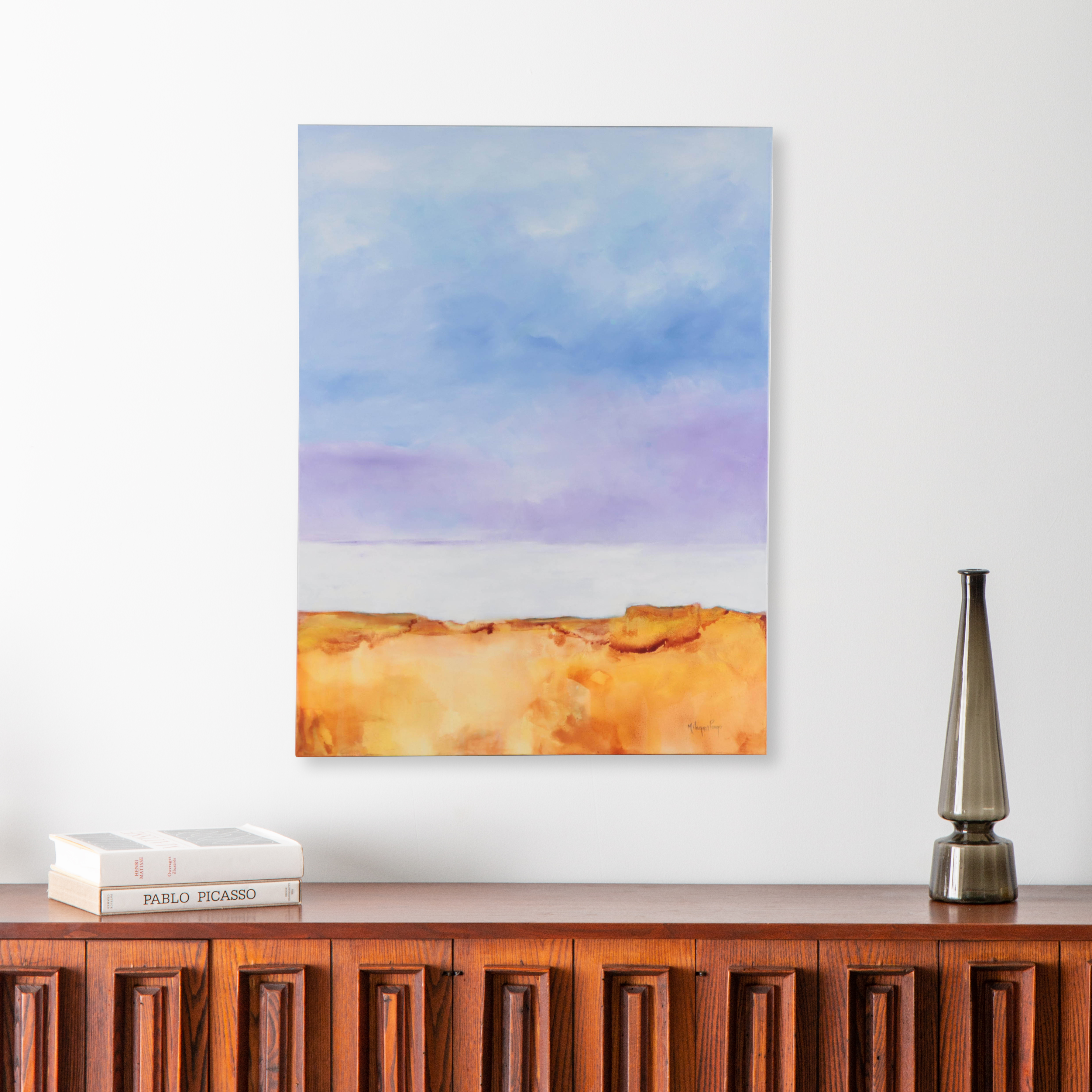 Milagros Pongo Oil Painting "From My Window," 21st Century