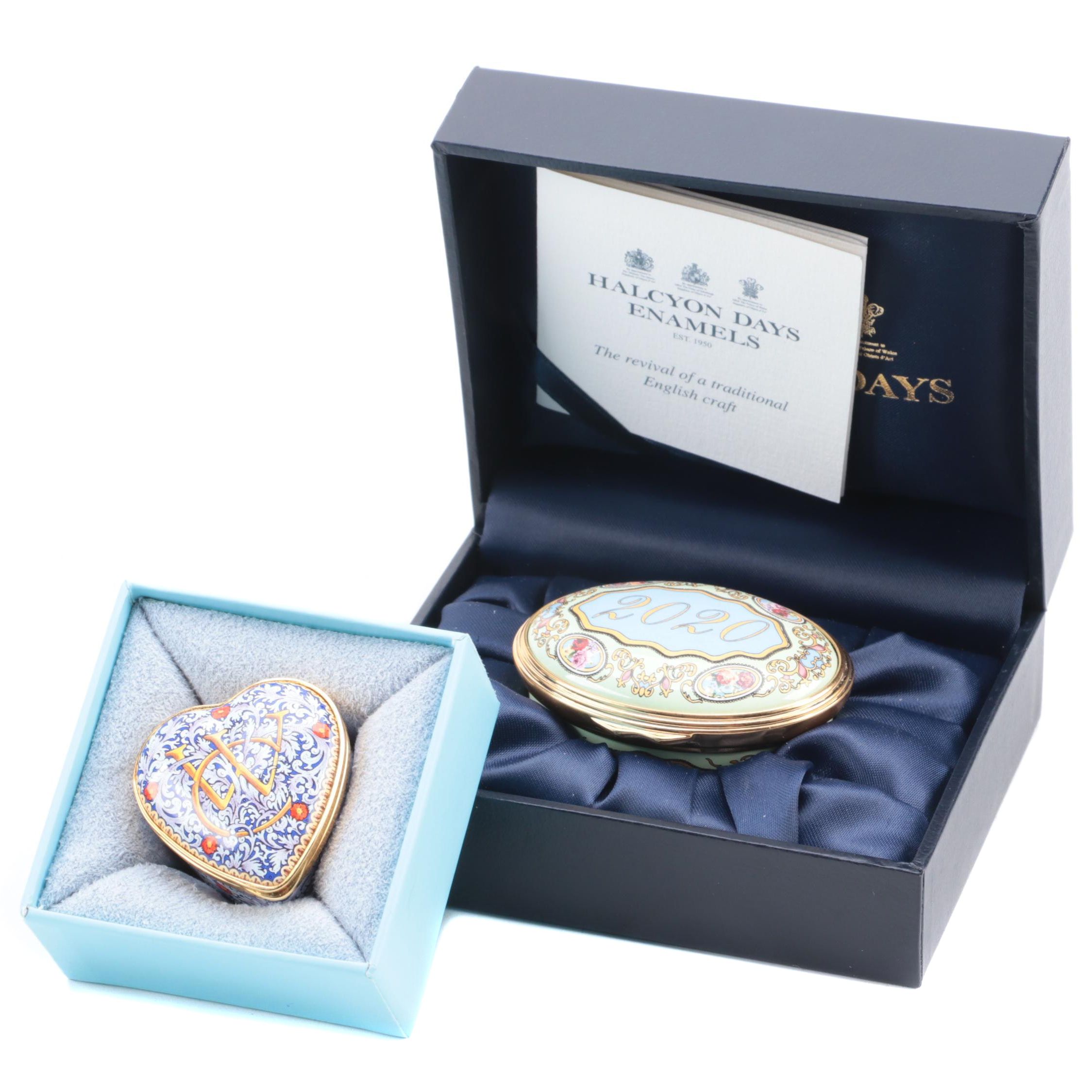 Halcyon Days English Enamel Boxes