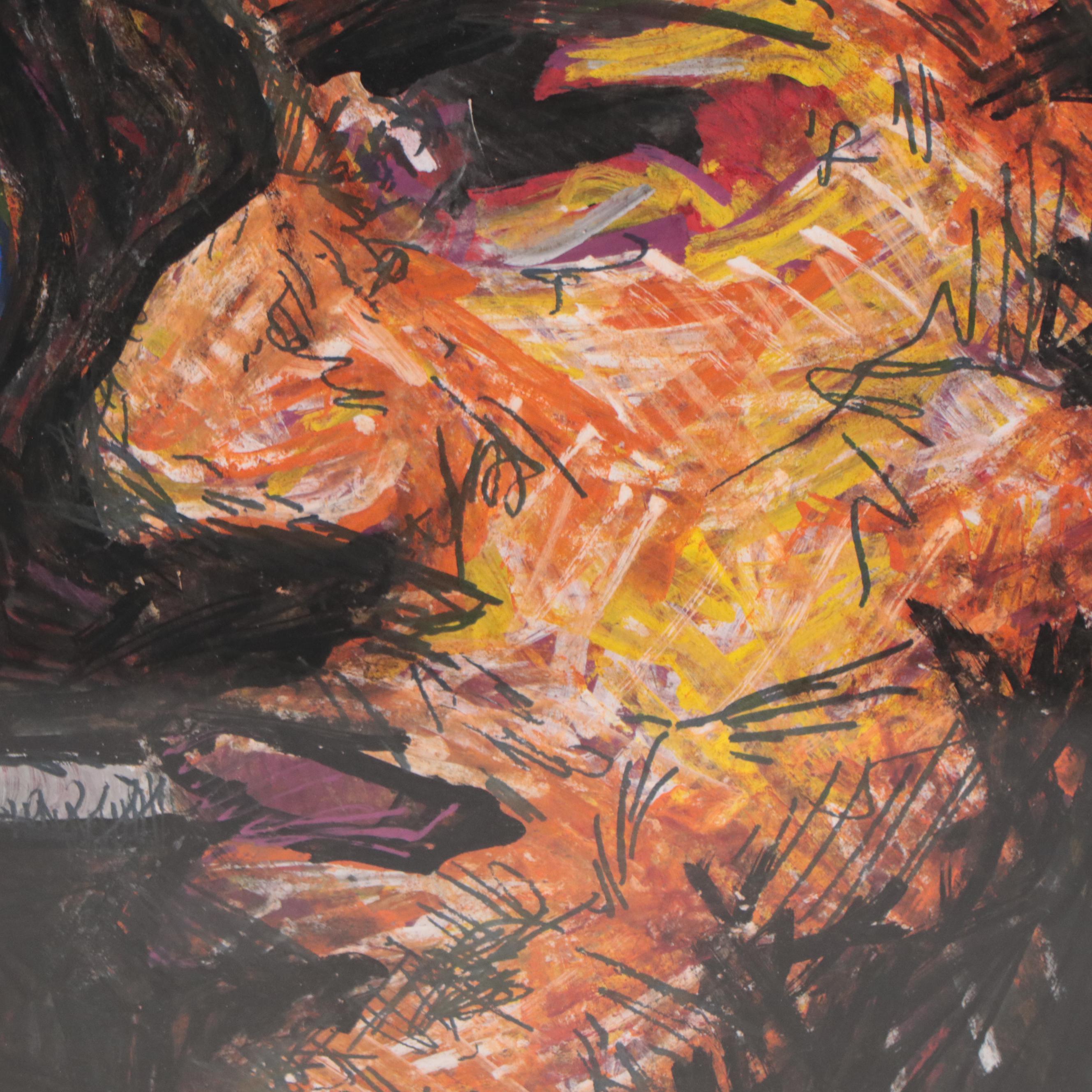 Anthony Ray Springate Jr. Mixed Media Painting "Couldn't Stop me If they Tried"