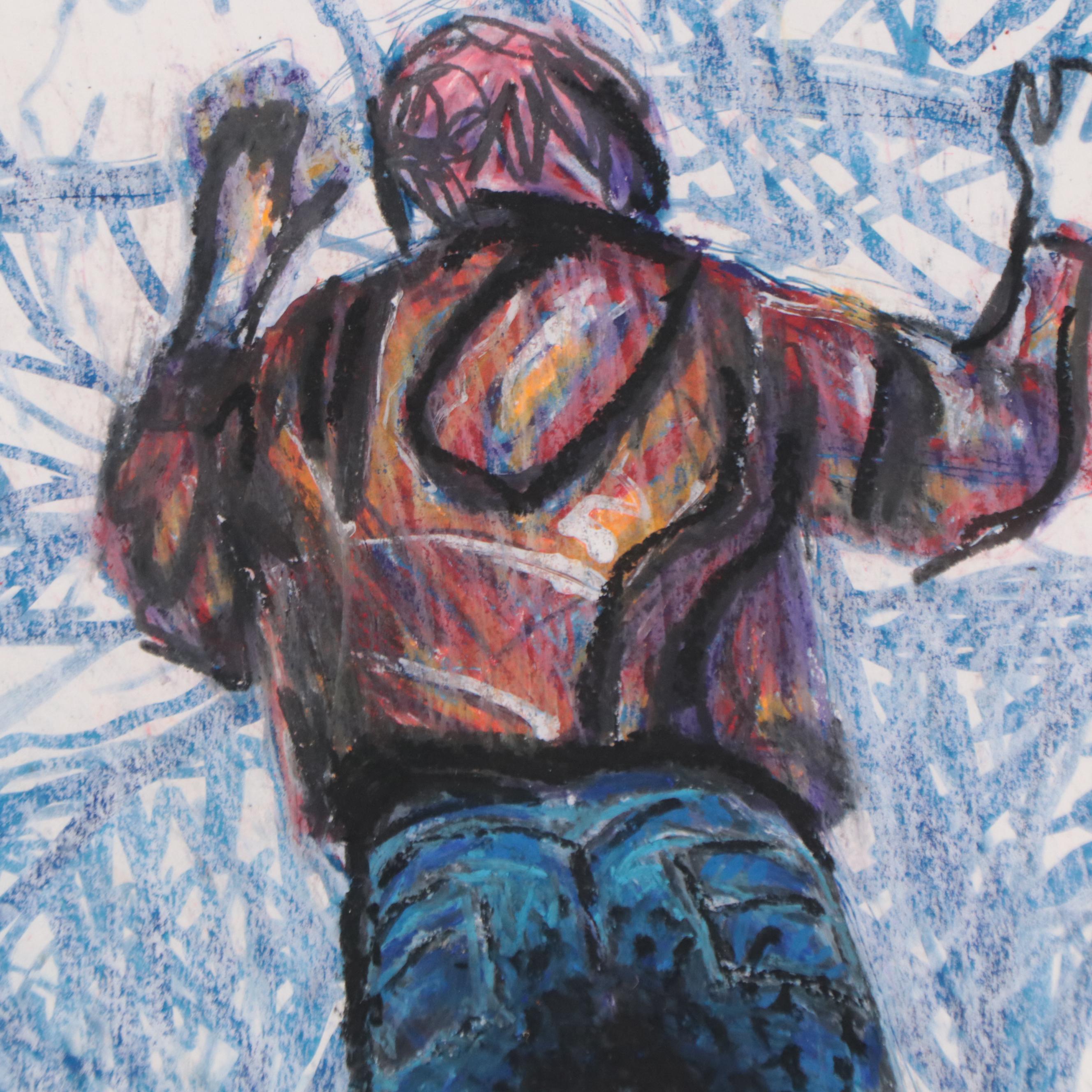 Anthony Ray Springate Jr. Drawing "Turn Back. Just Look At Me. I Love You." 2020