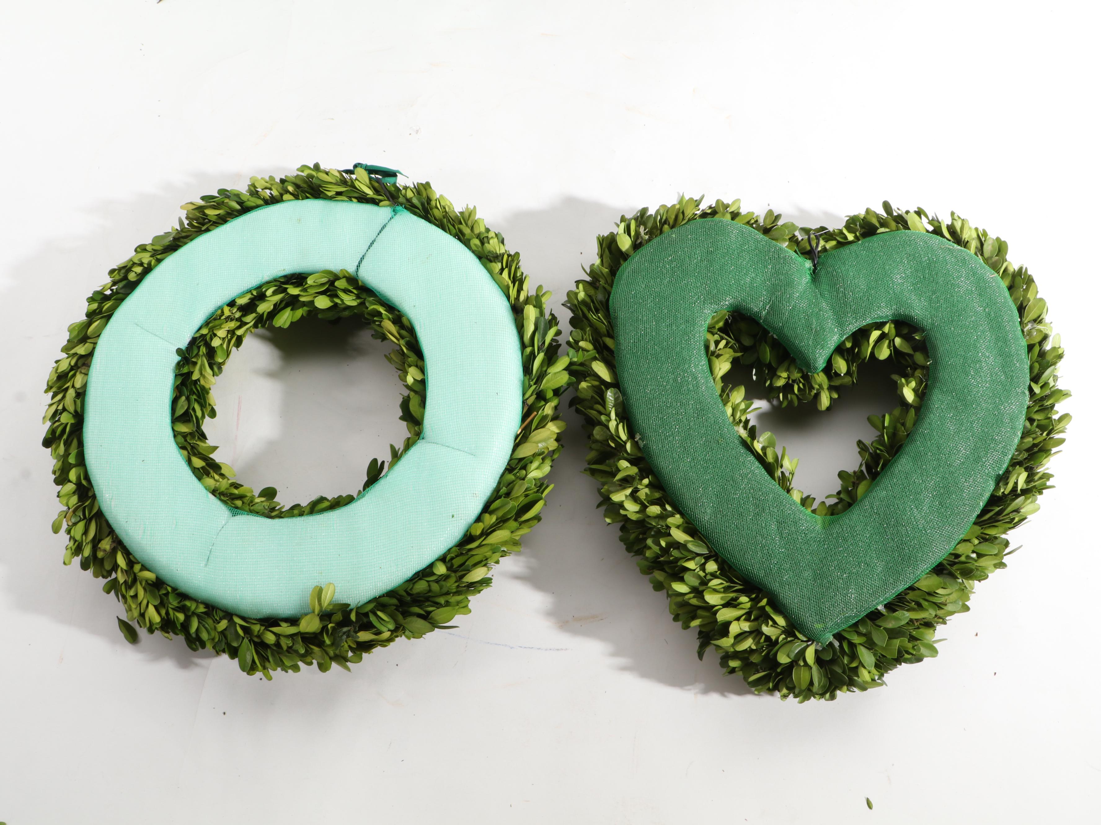 Boxwood Ornamental Evergreen Wreaths