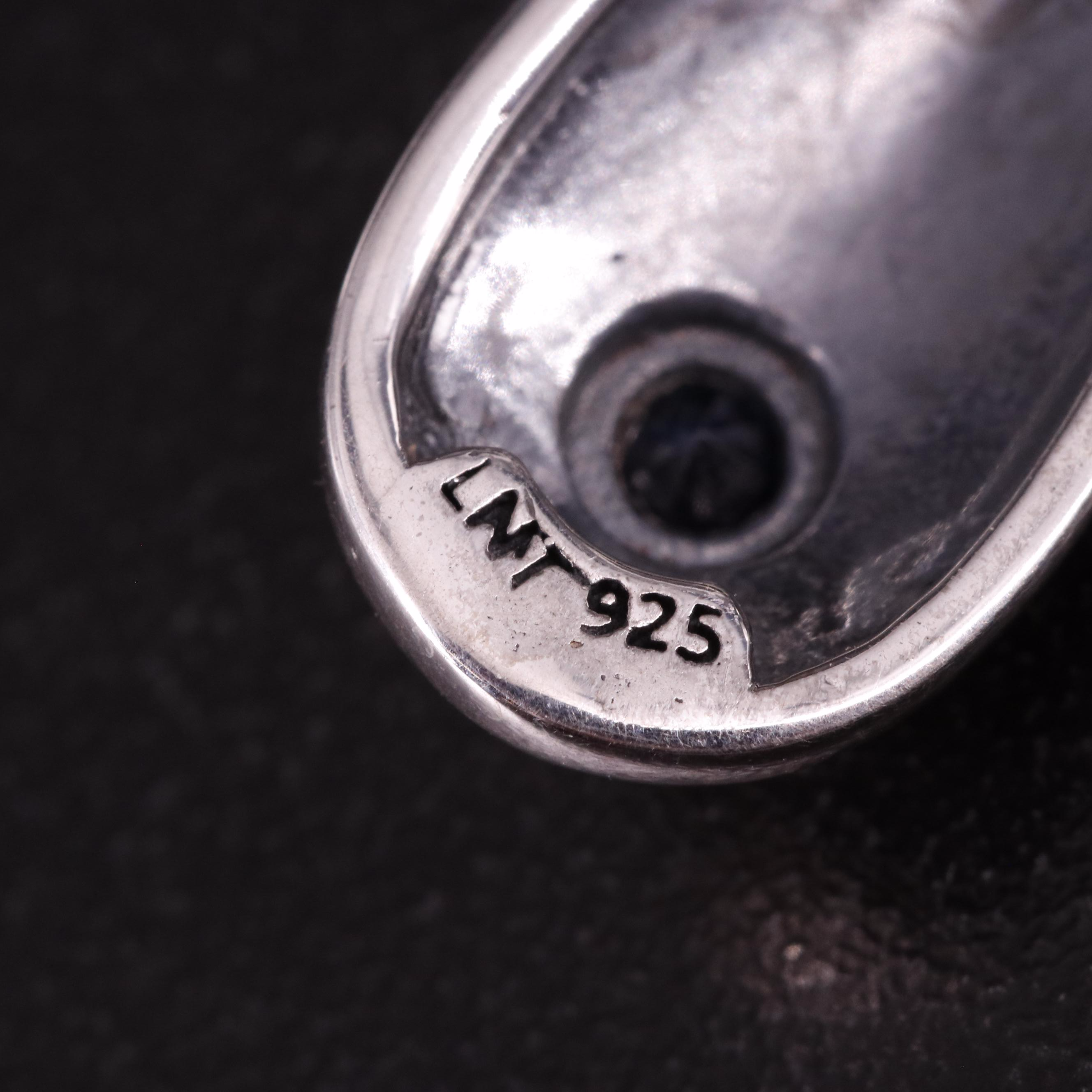 Bali Inspired Sterling and Sapphire Drop Earrings