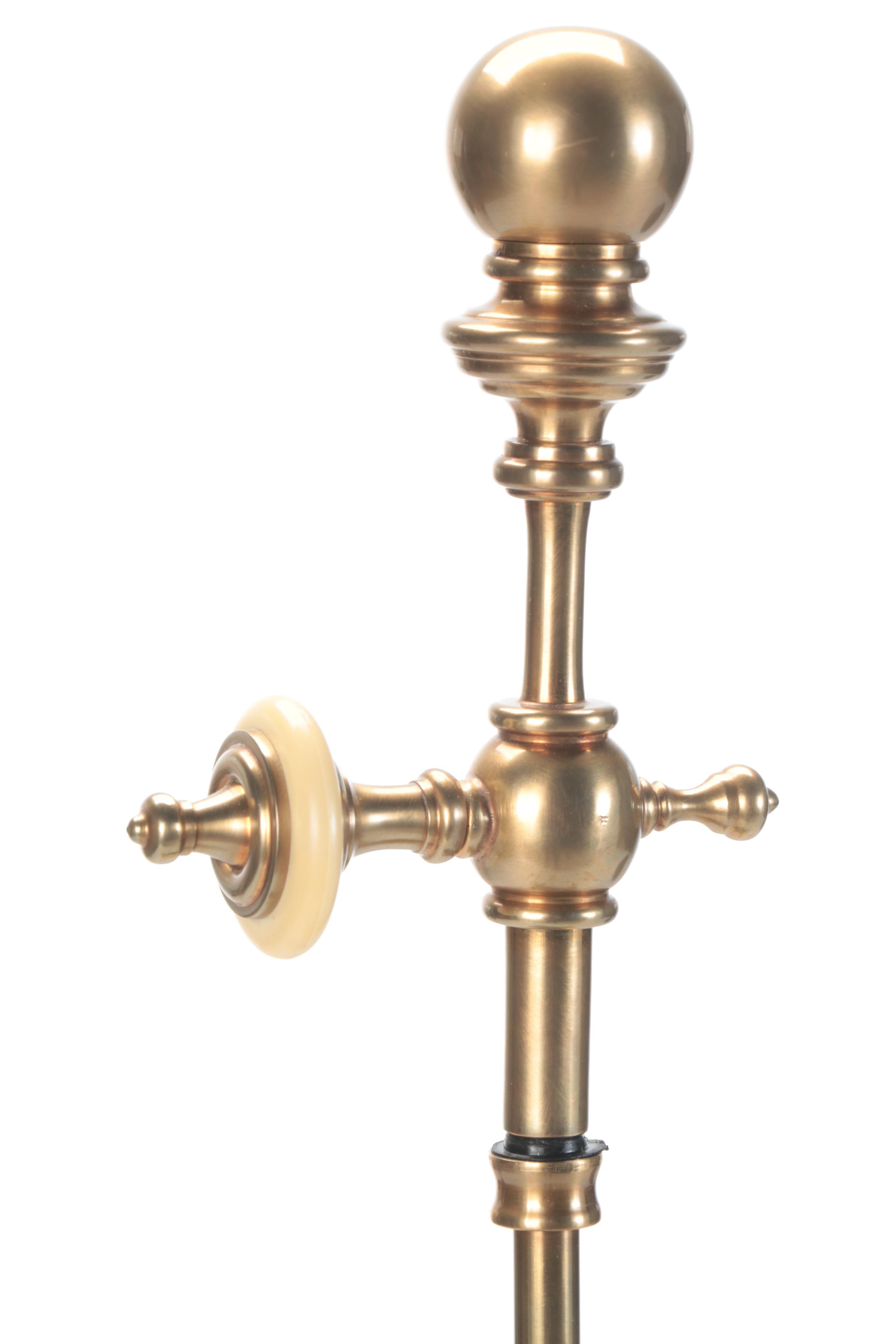 Chapman Lighting Spun Brass Three-Arm Candelabra Style Table Lamp, 1975