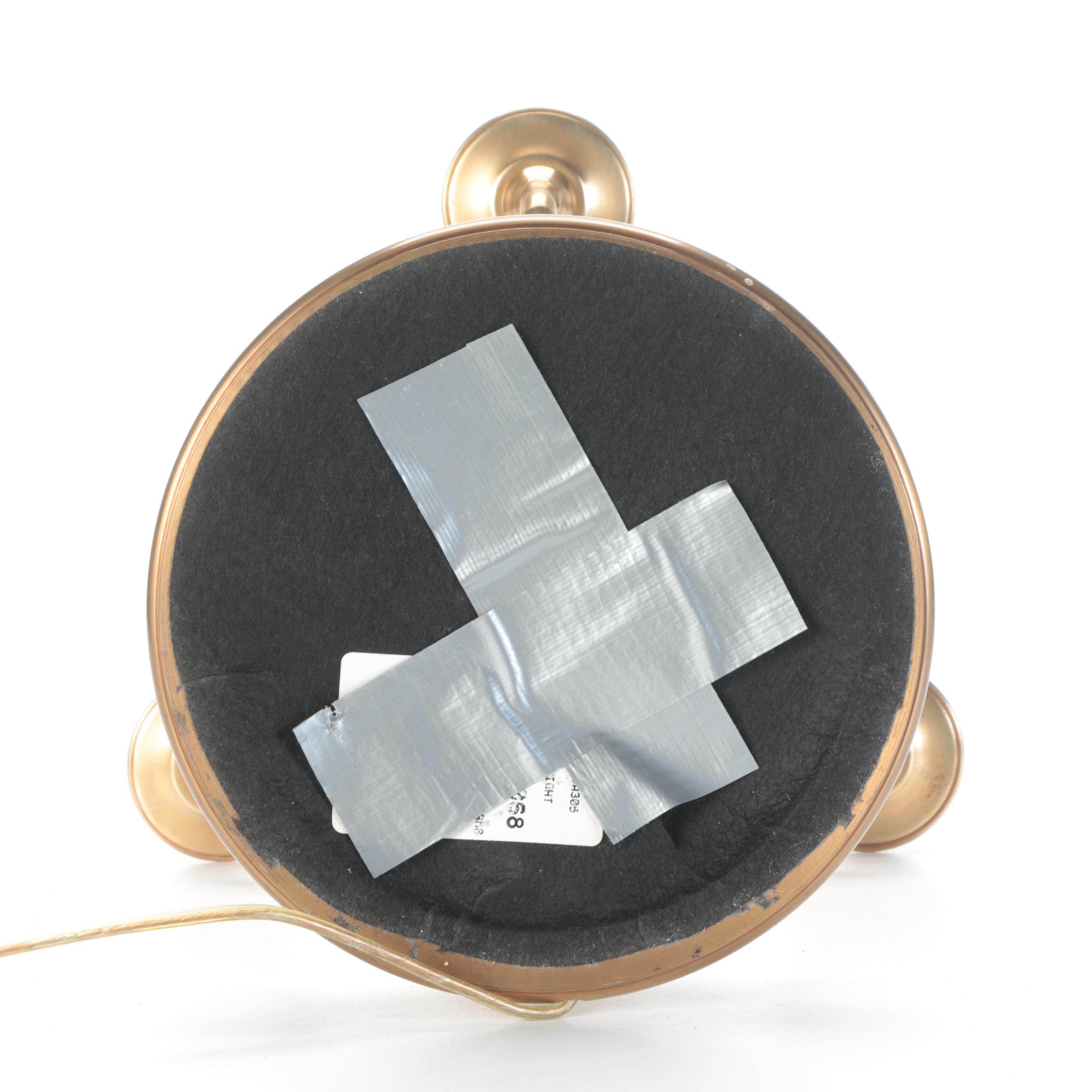 Chapman Lighting Spun Brass Three-Arm Candelabra Style Table Lamp, 1975