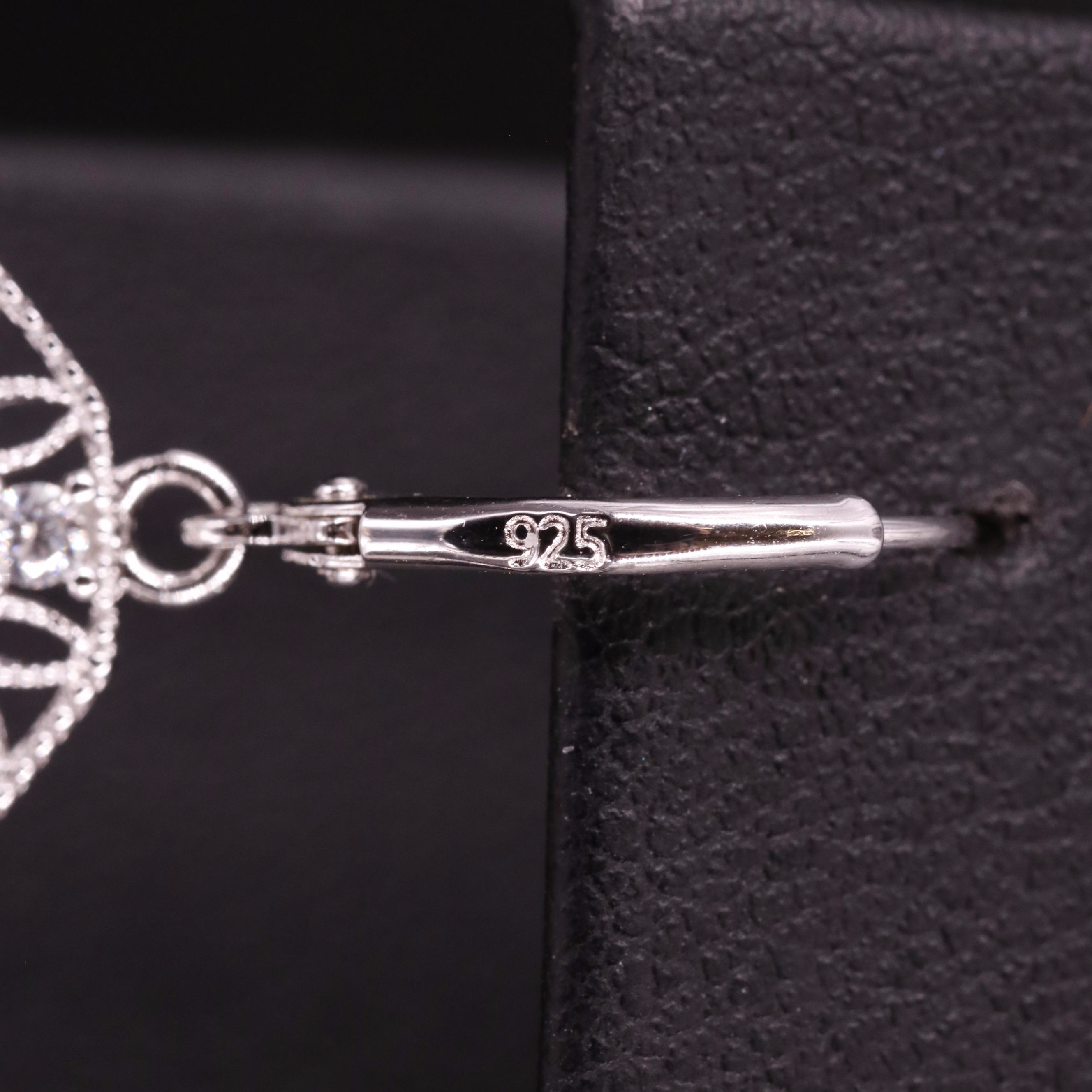 Sterling and Moissanite Drop Earrings