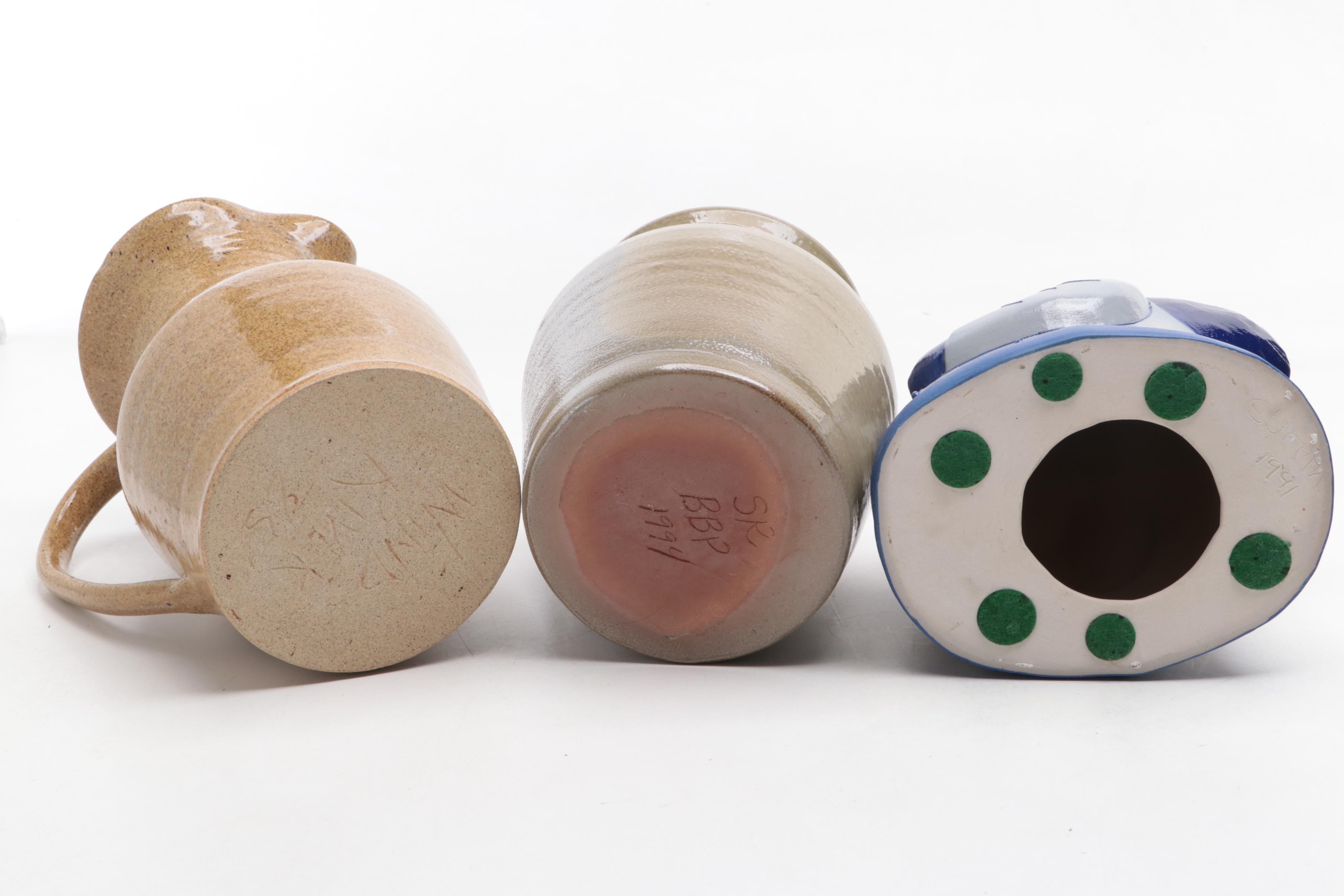 Hall Pottery, Wind River with Other Stoneware Bowls, Crock, Figurines and More