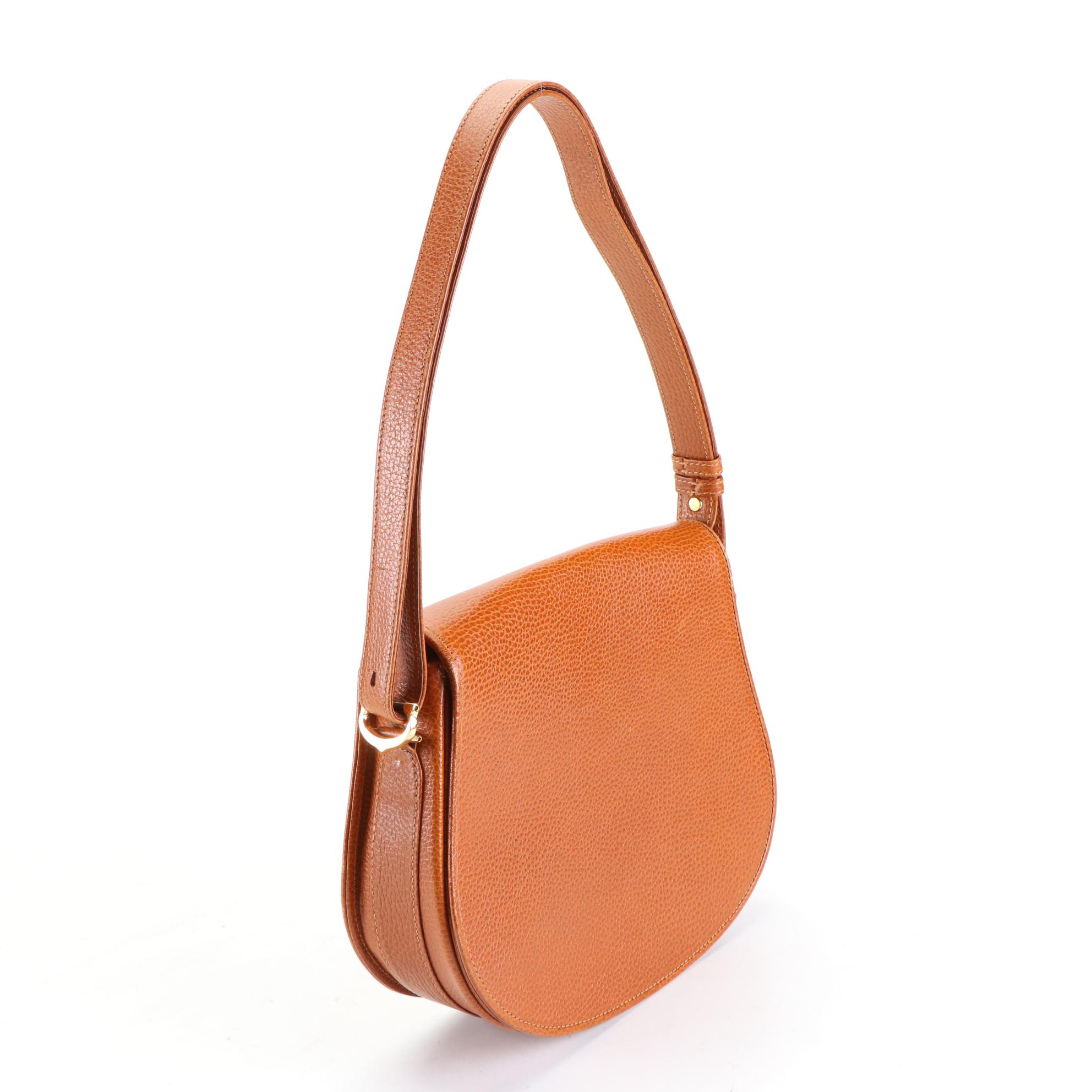 Must de Cartier Flap Shoulder Bag in Grain Leather