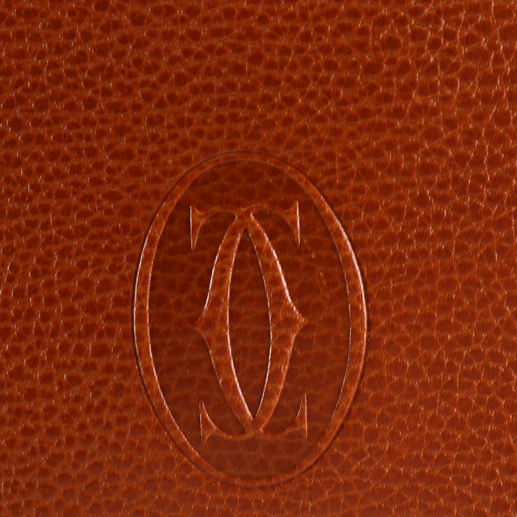 Must de Cartier Flap Shoulder Bag in Grain Leather