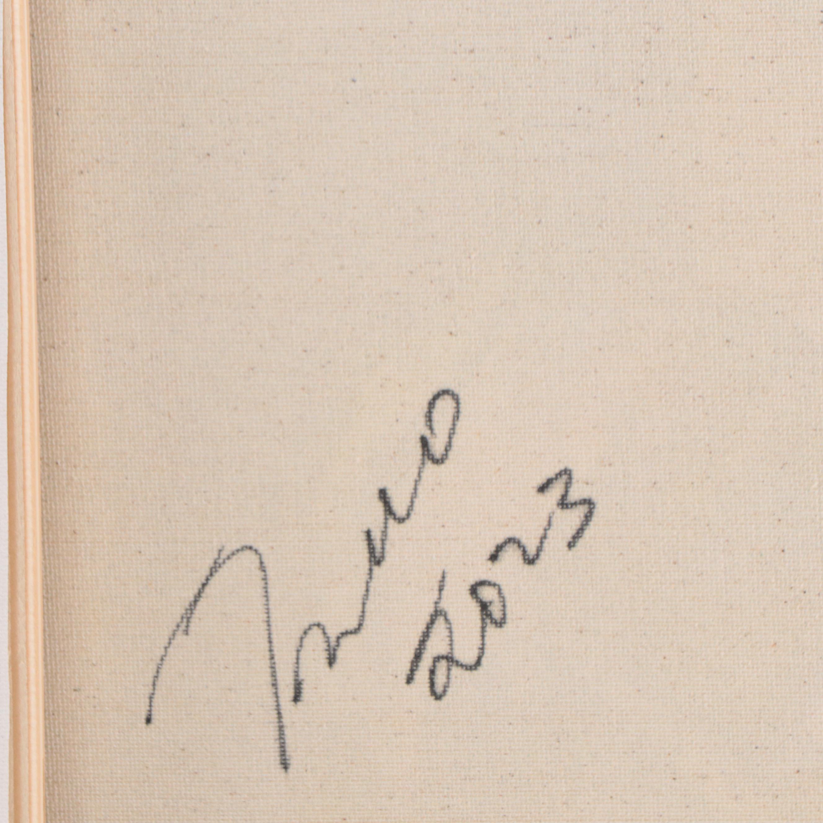 Jose Trujillo Oil Painting "The Lone Wolf," 2023