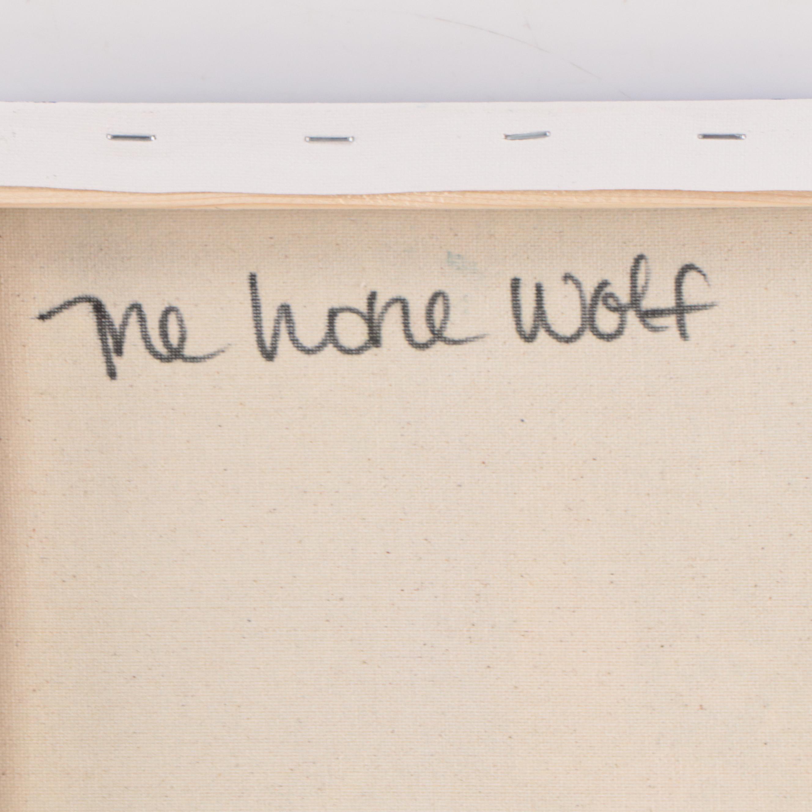 Jose Trujillo Oil Painting "The Lone Wolf," 2023