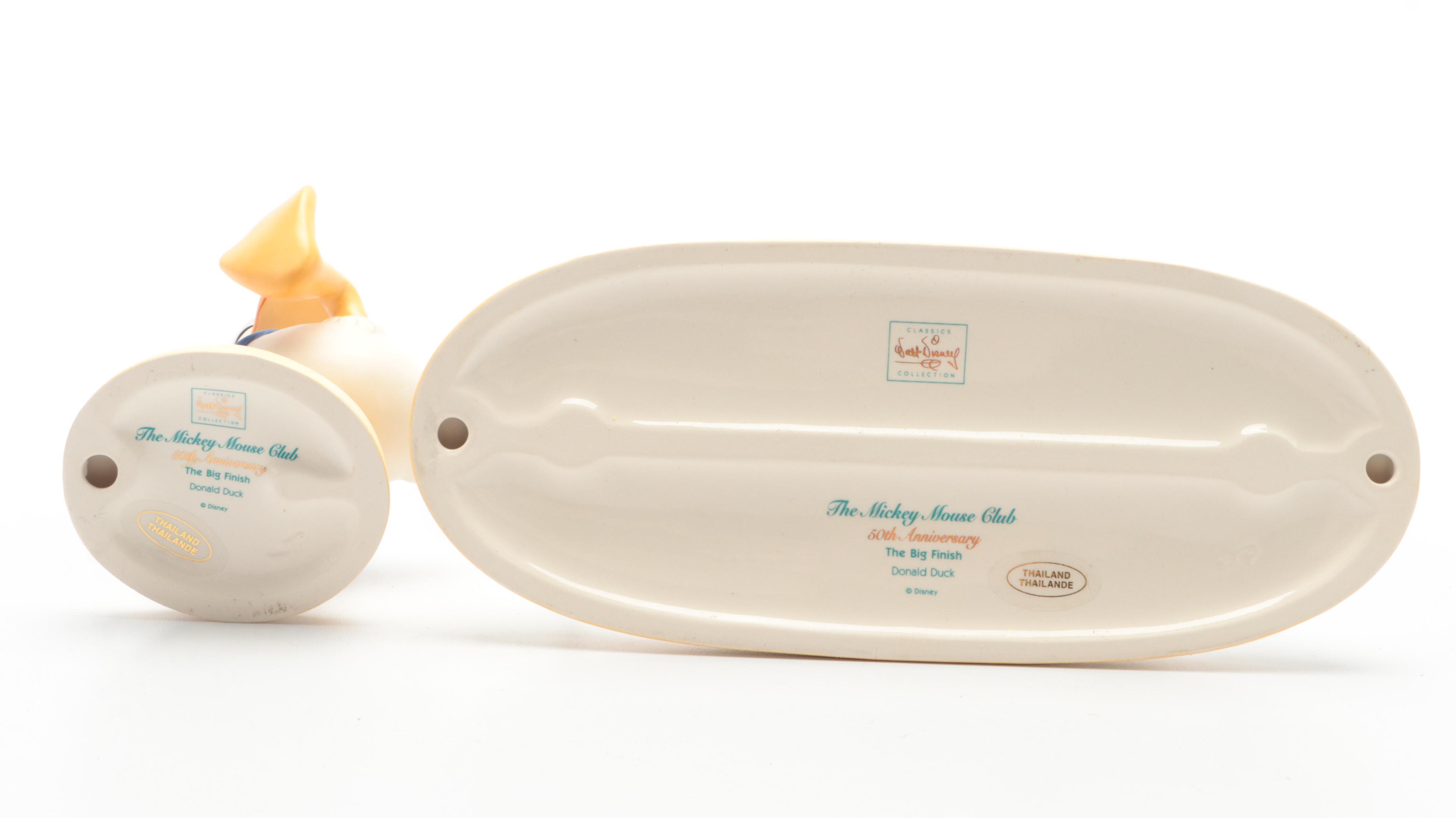 Walt Disney Classics Collection Ceramic Figurines with "The Mickey Mouse Club"