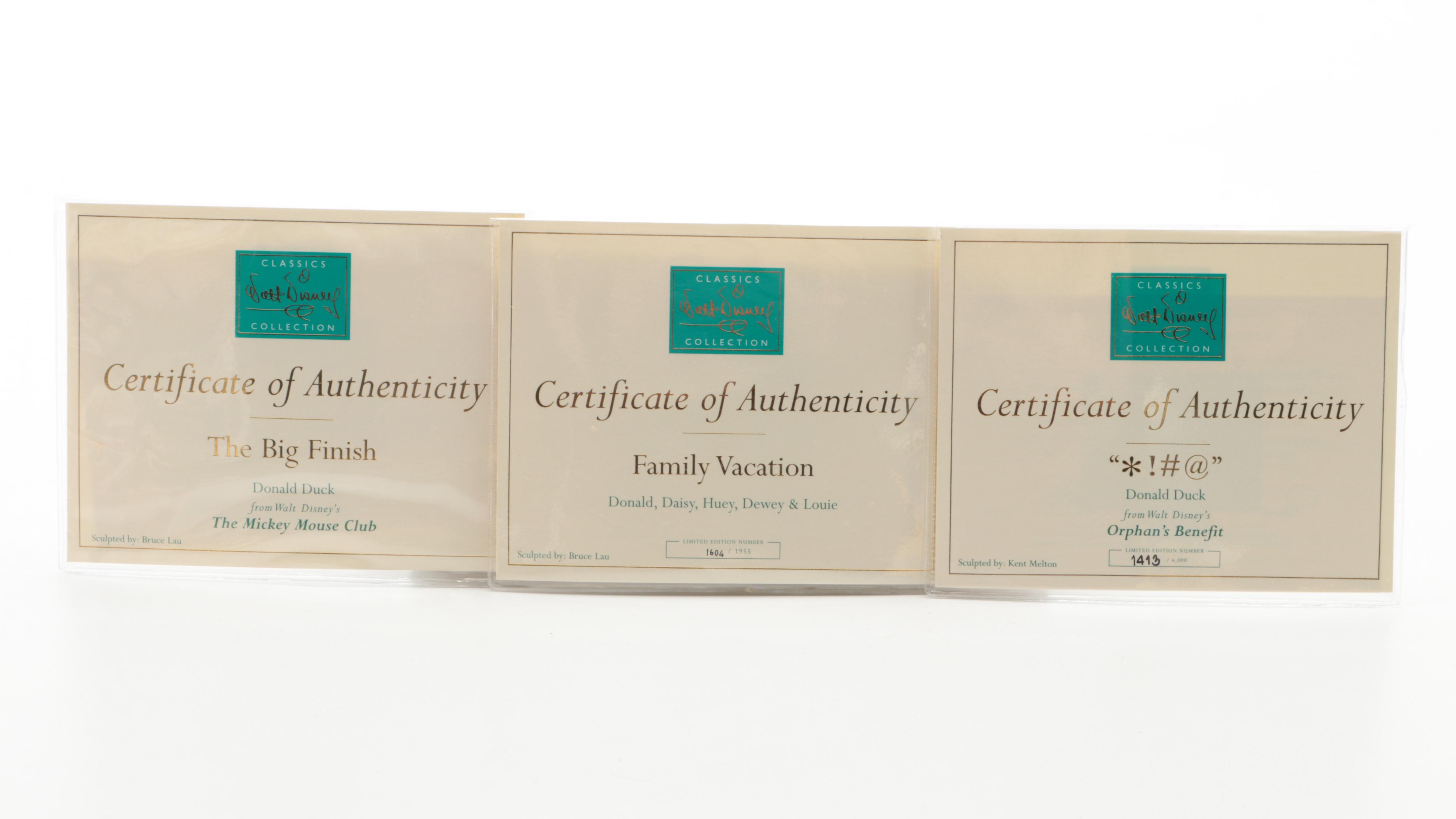 Walt Disney Classics Collection Ceramic Figurines with "The Mickey Mouse Club"